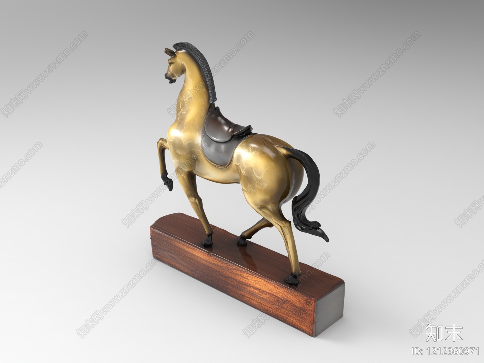 新中式雕塑摆件3D模型下载【ID:1212360971】