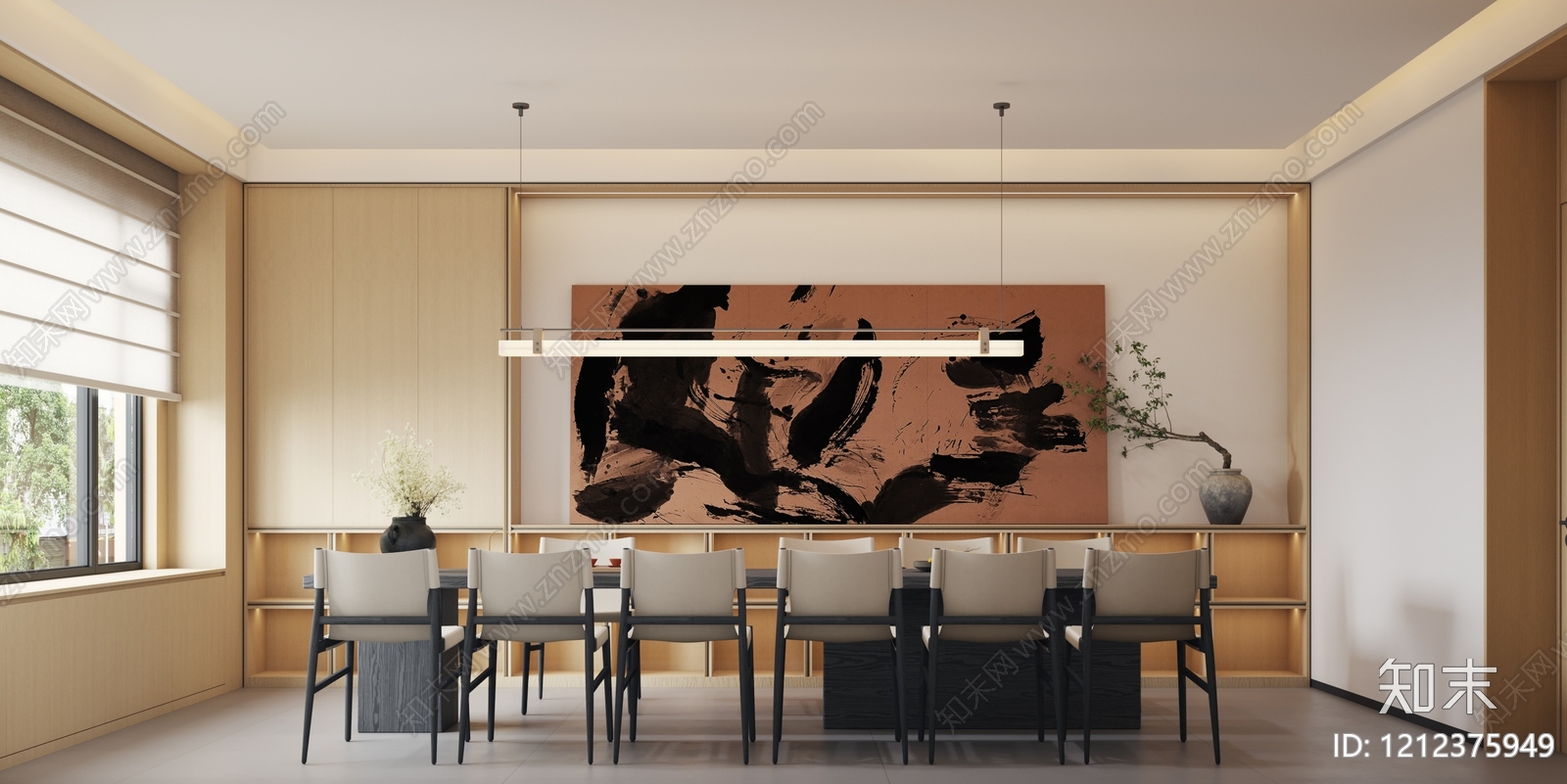 日式包厢3D模型下载【ID:1212375949】