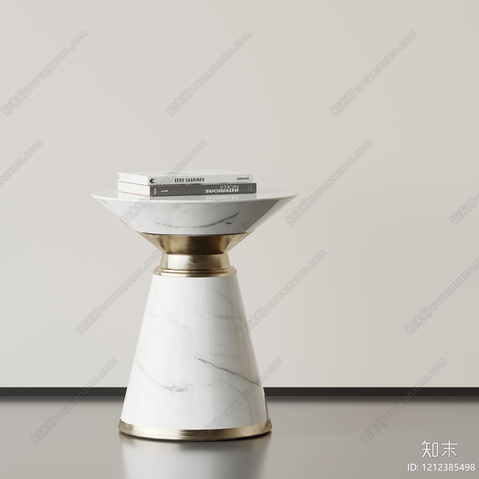 意式轻奢边几3D模型下载【ID:1212385498】