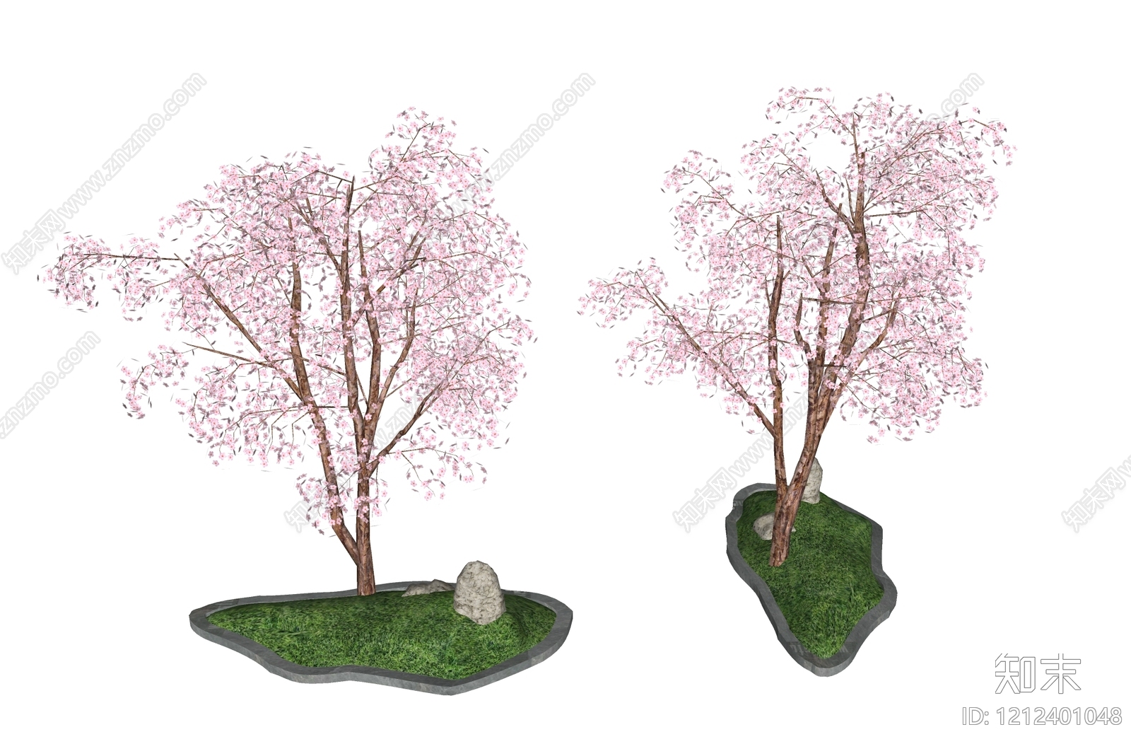 日式景观乔木SU模型下载【ID:1212401048】