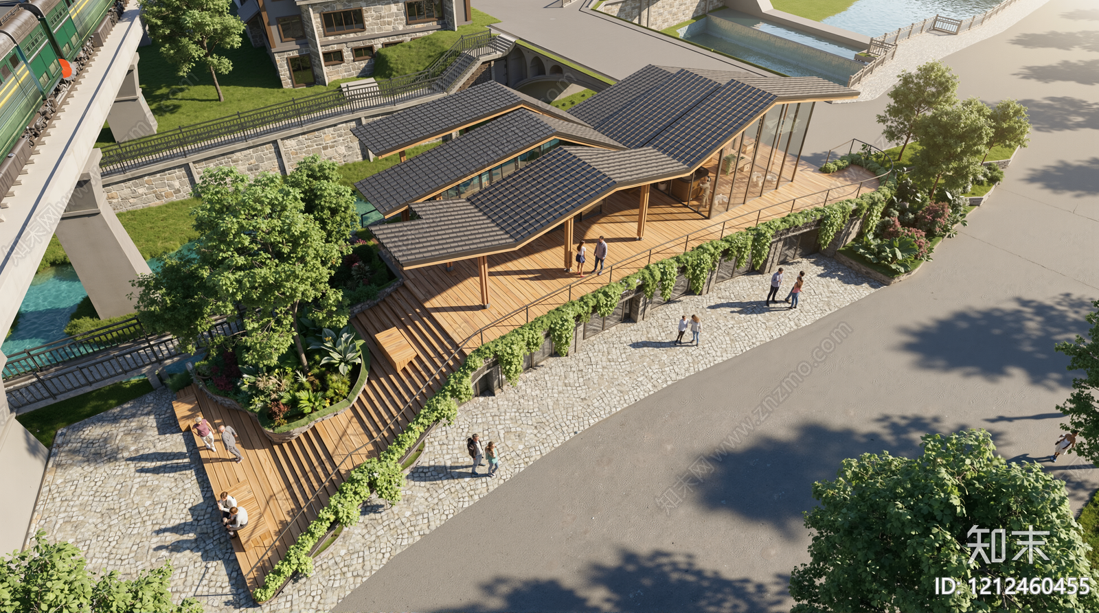 新中式其他商业建筑SU模型下载【ID:1212460455】