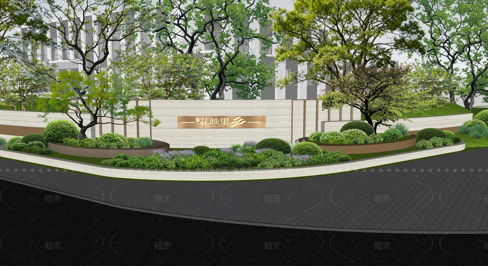 现代简约景墙SU模型下载【ID:1212467767】