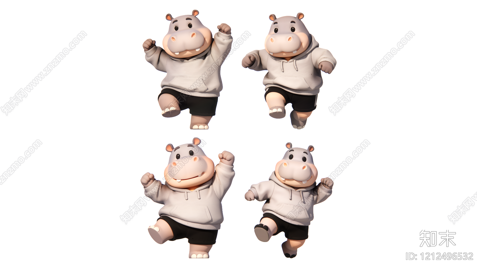 卡通渲染雕塑摆件SU模型下载【ID:1212496532】