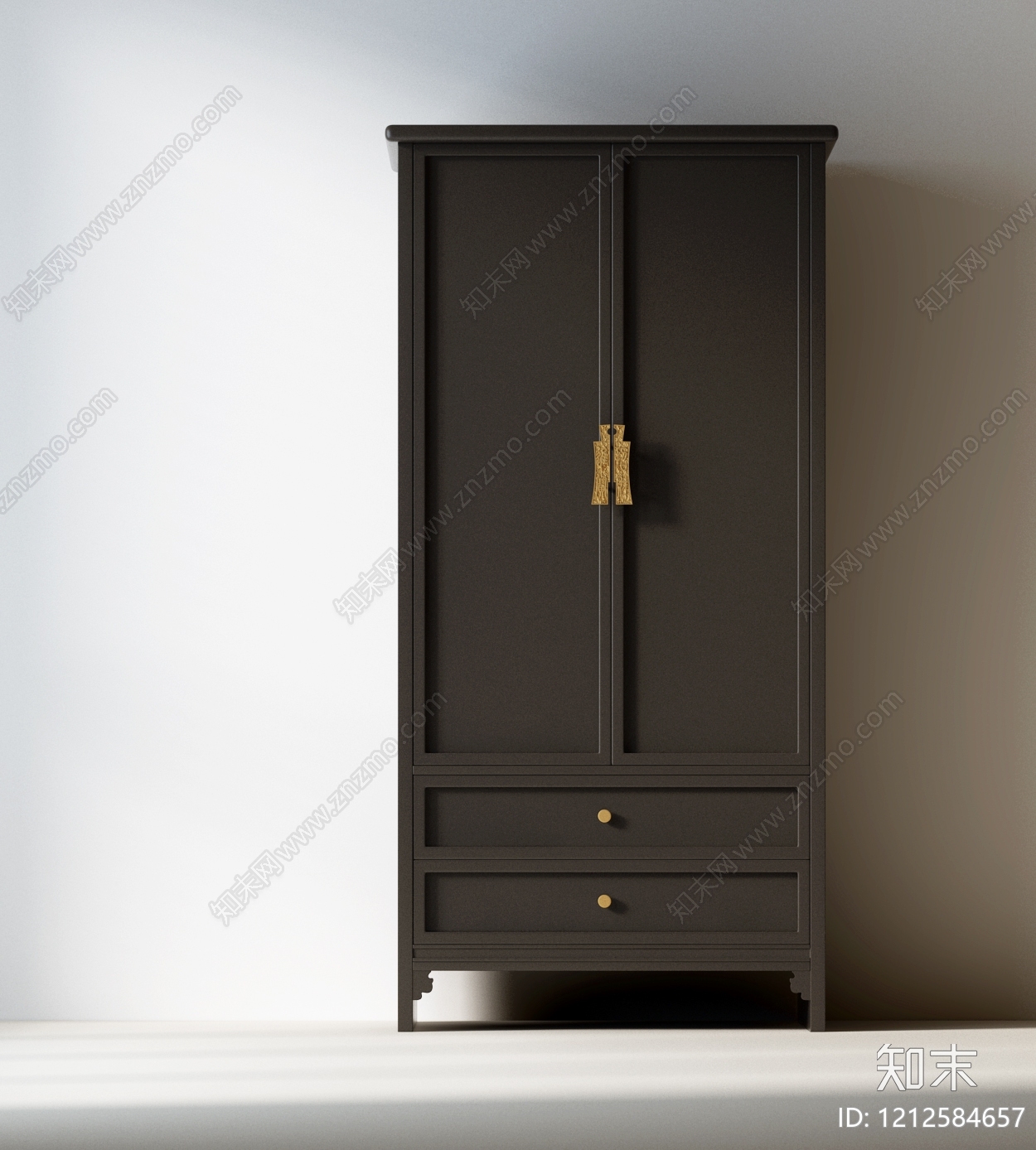 新中式衣柜3D模型下载【ID:1212584657】