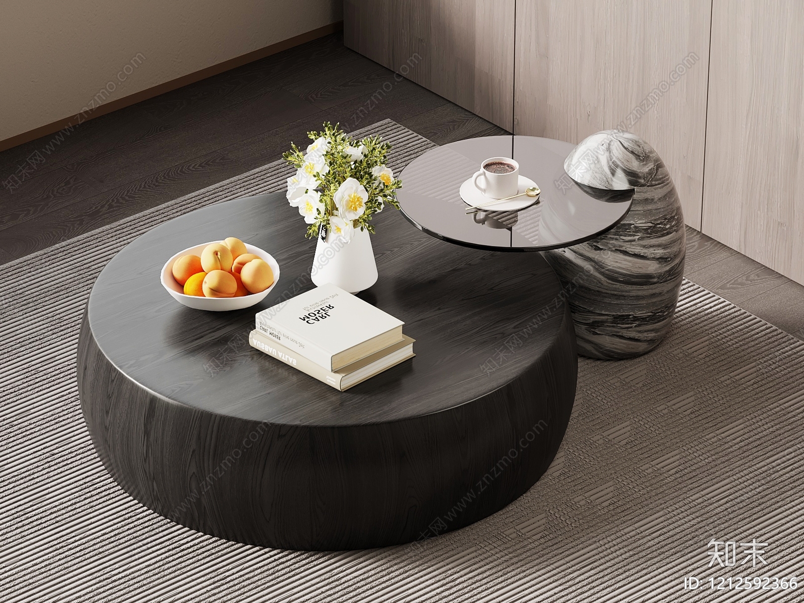 现代简约茶几3D模型下载【ID:1212592366】