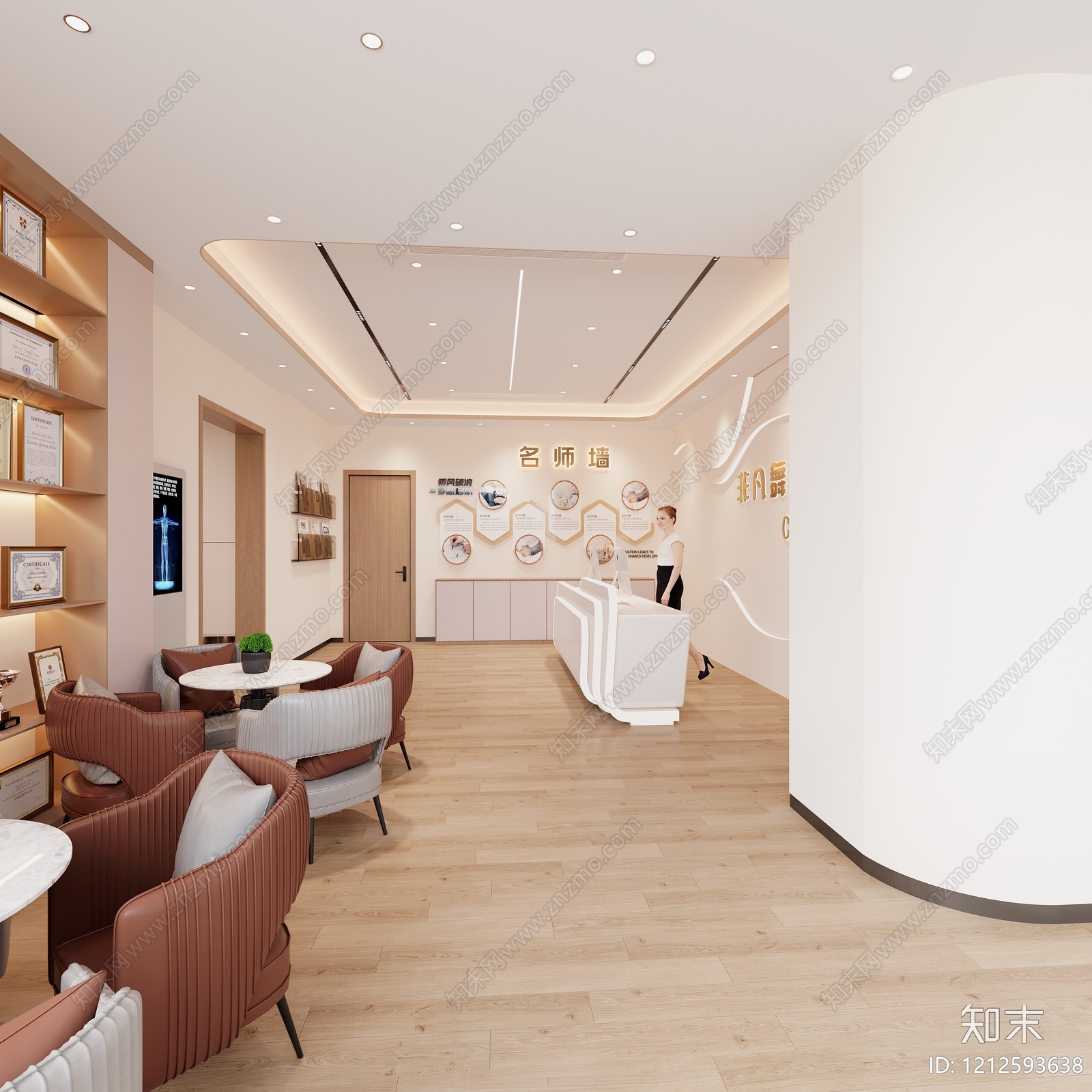 奶油风瑜伽室3D模型下载【ID:1212593638】