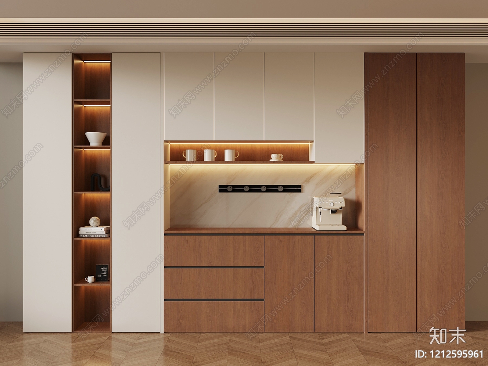 现代简约酒柜SU模型下载【ID:1212595961】