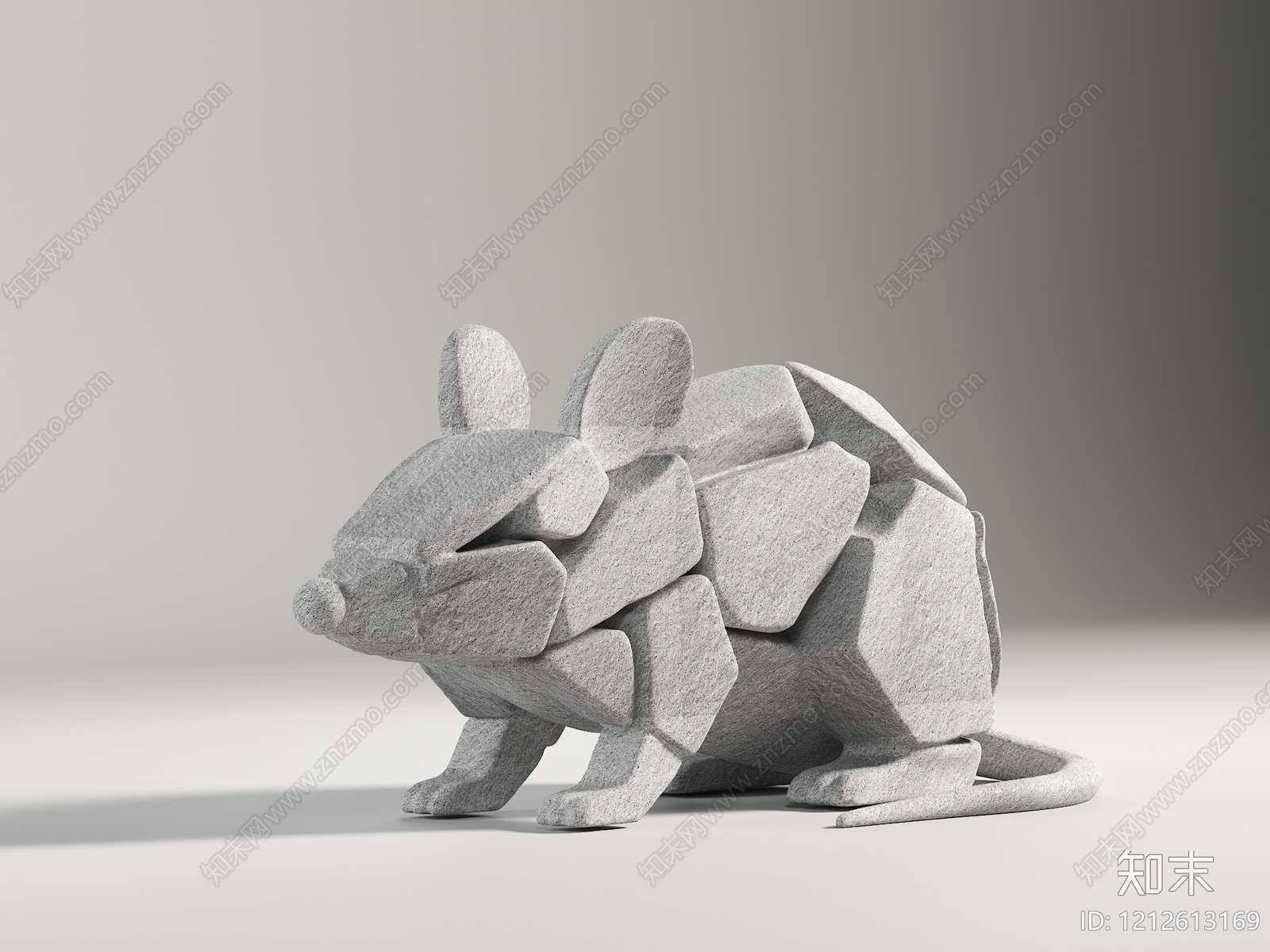 极简主义雕塑摆件3D模型下载【ID:1212613169】
