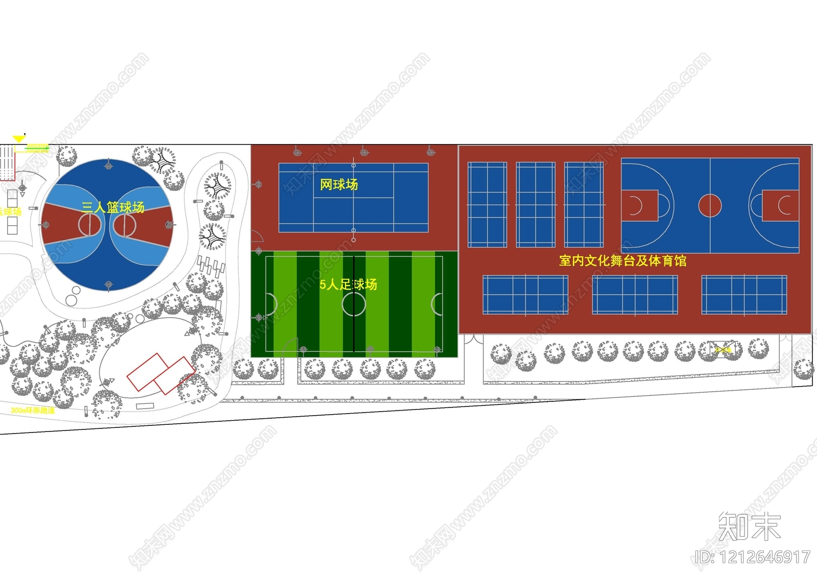 现代其他运动场地施工图下载【ID:1212646917】