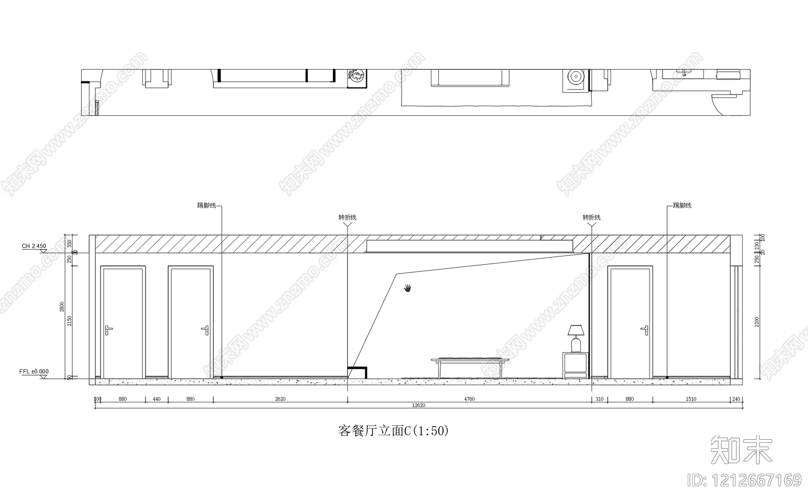 大平层cad施工图下载【ID:1212667169】