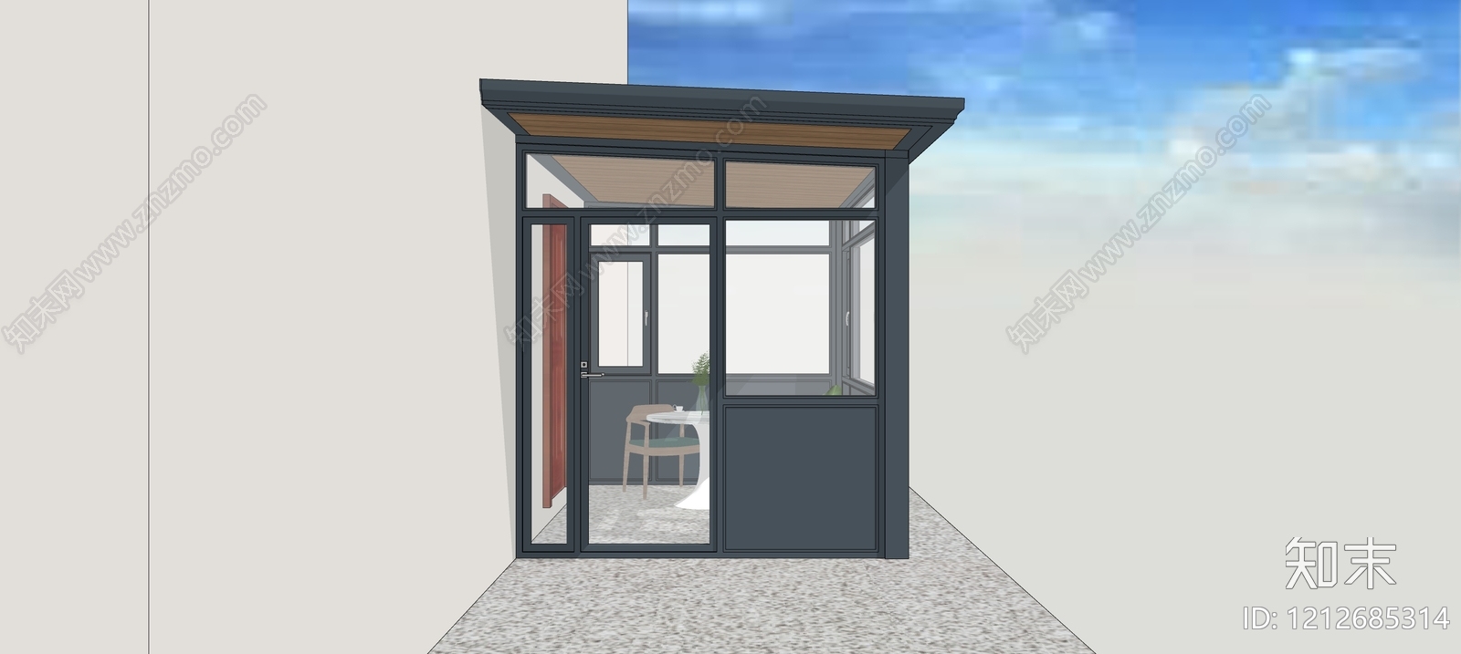 现代简约其他娱乐室SU模型下载【ID:1212685314】