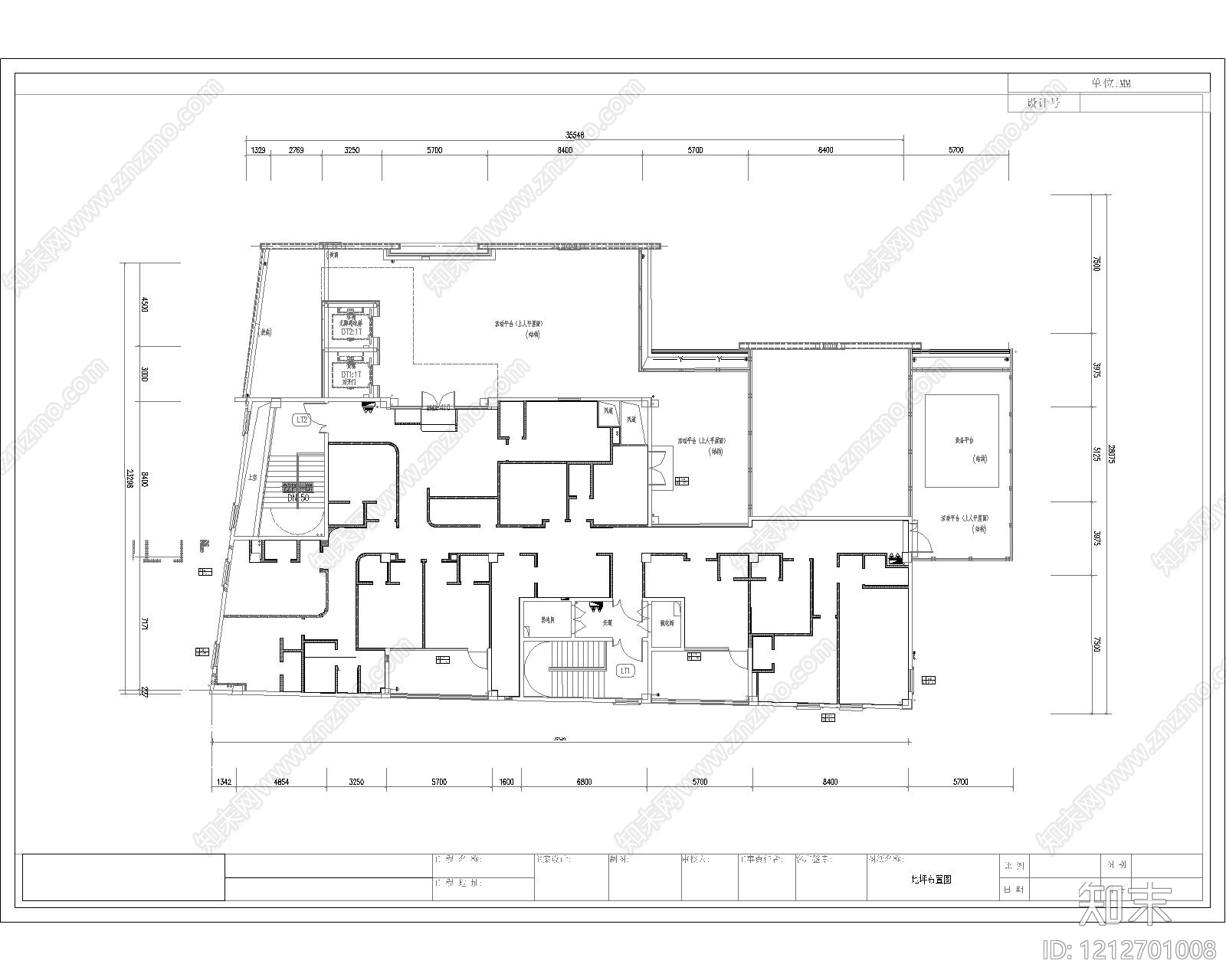 极简现代棋牌室cad施工图下载【ID:1212701008】
