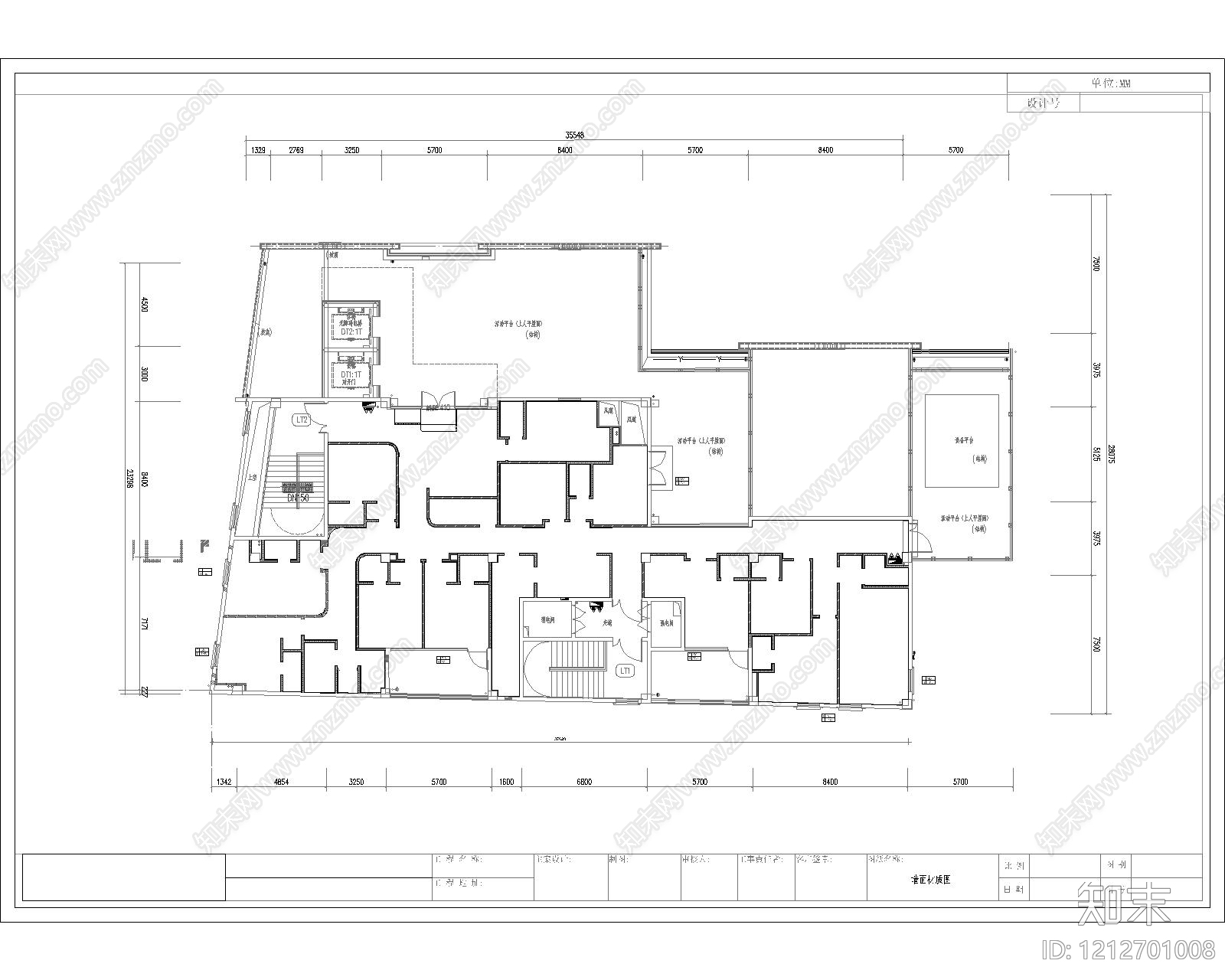 极简现代棋牌室cad施工图下载【ID:1212701008】