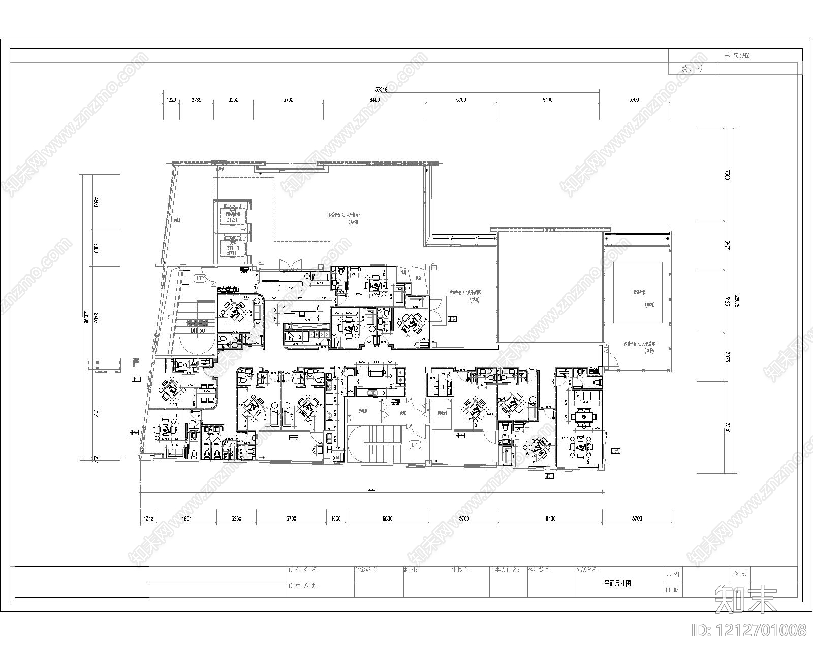 极简现代棋牌室施工图下载【ID:1212701008】