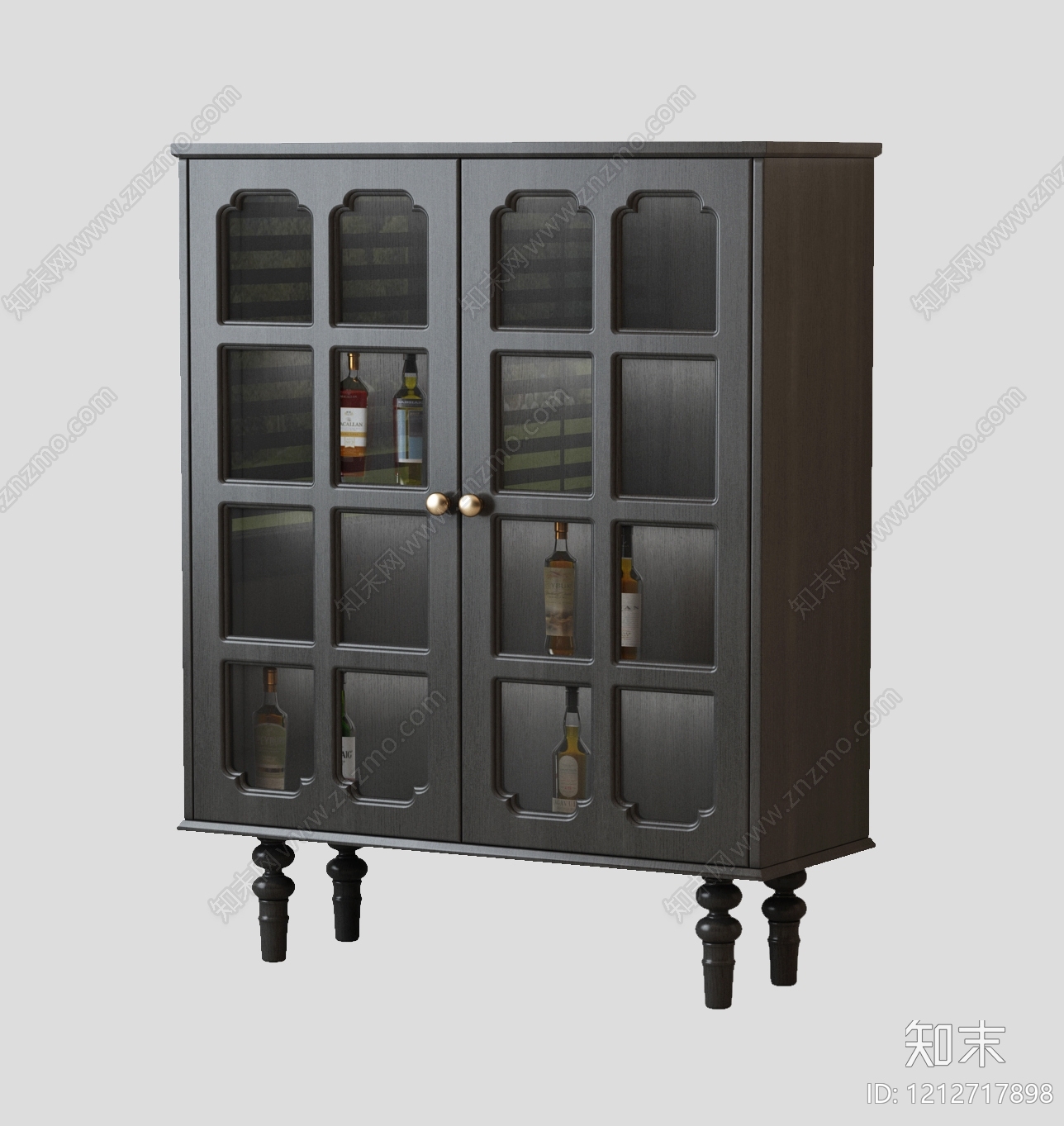 中古风酒柜3D模型下载【ID:1212717898】