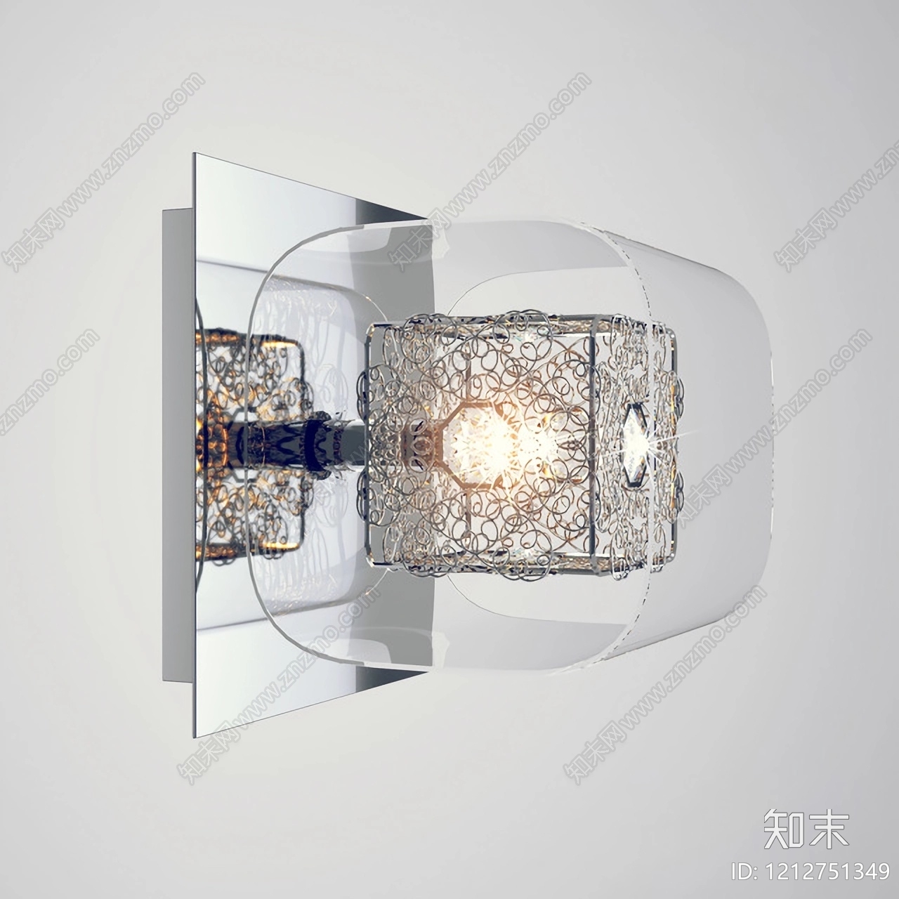 现代轻奢壁灯3D模型下载【ID:1212751349】