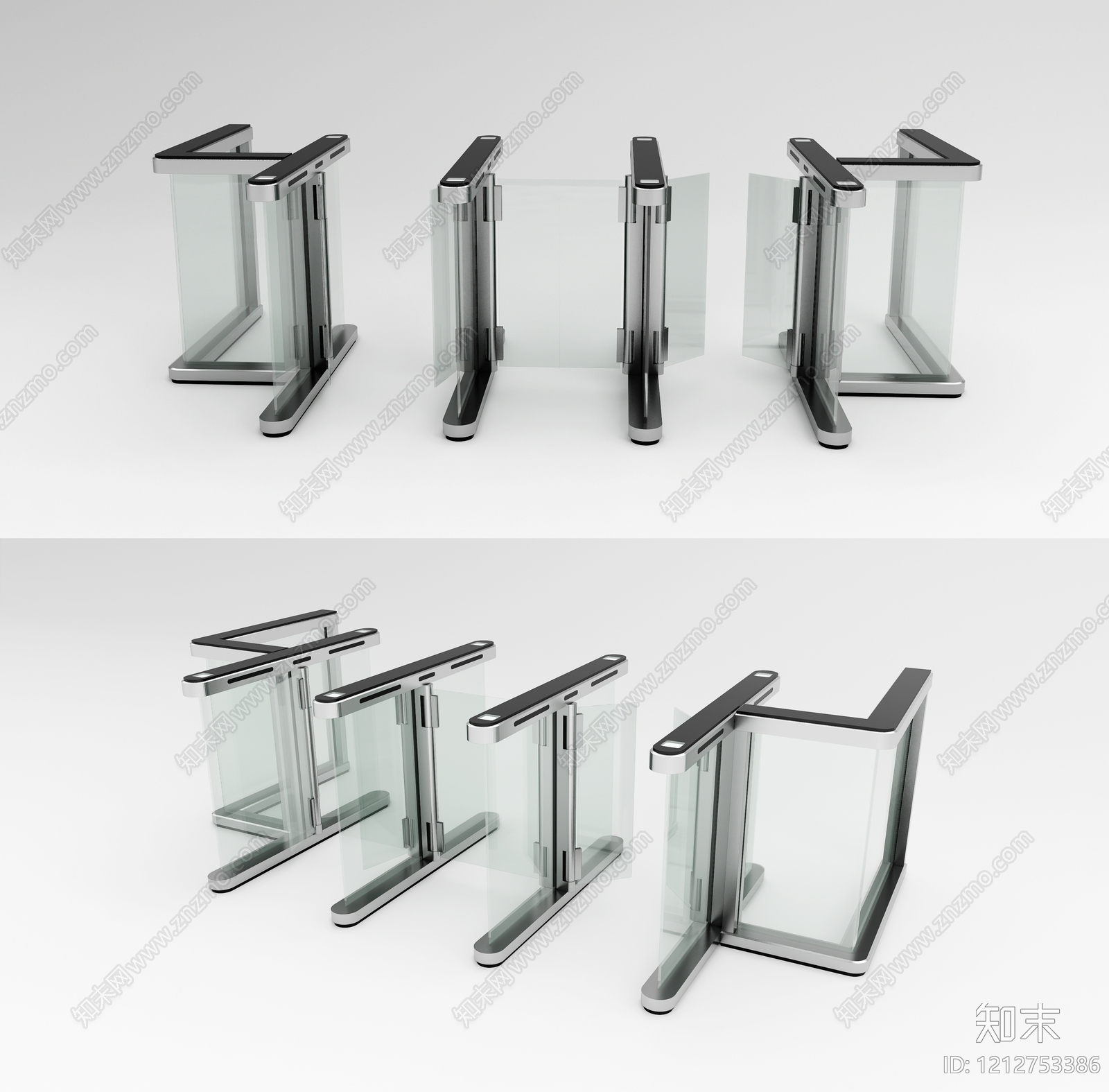 极简主义门禁SU模型下载【ID:1212753386】