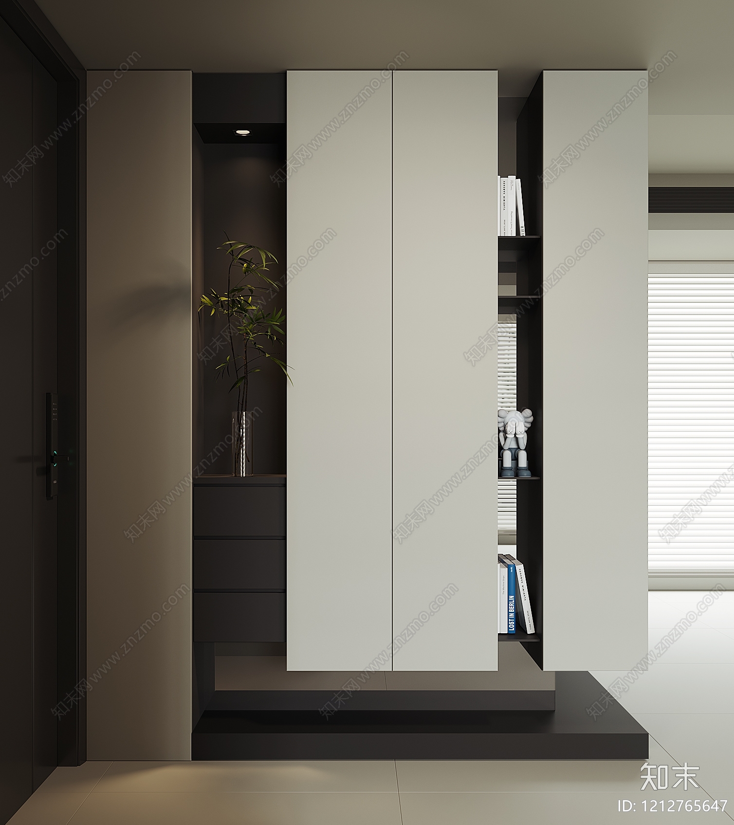 极简玄关3D模型下载【ID:1212765647】