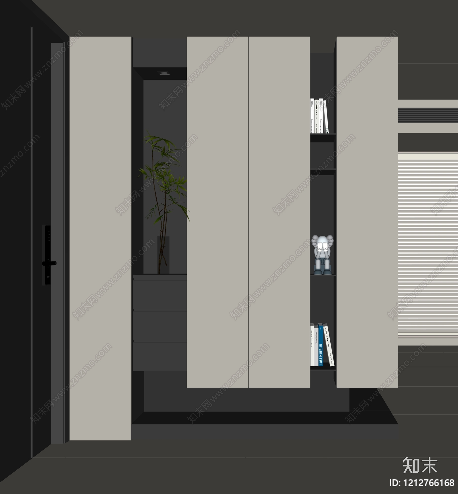 极简玄关SU模型下载【ID:1212766168】