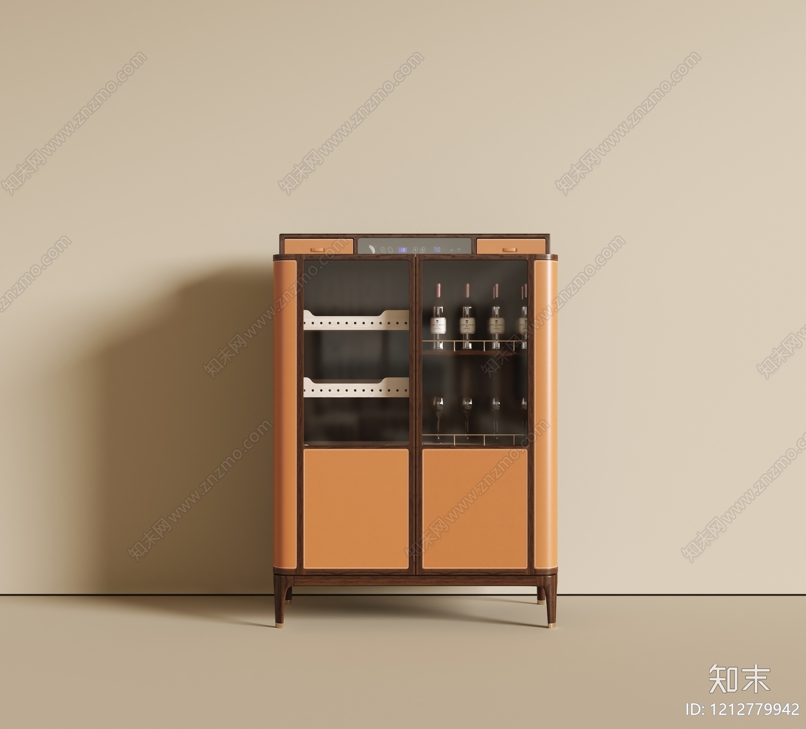 现代轻奢餐边柜3D模型下载【ID:1212779942】