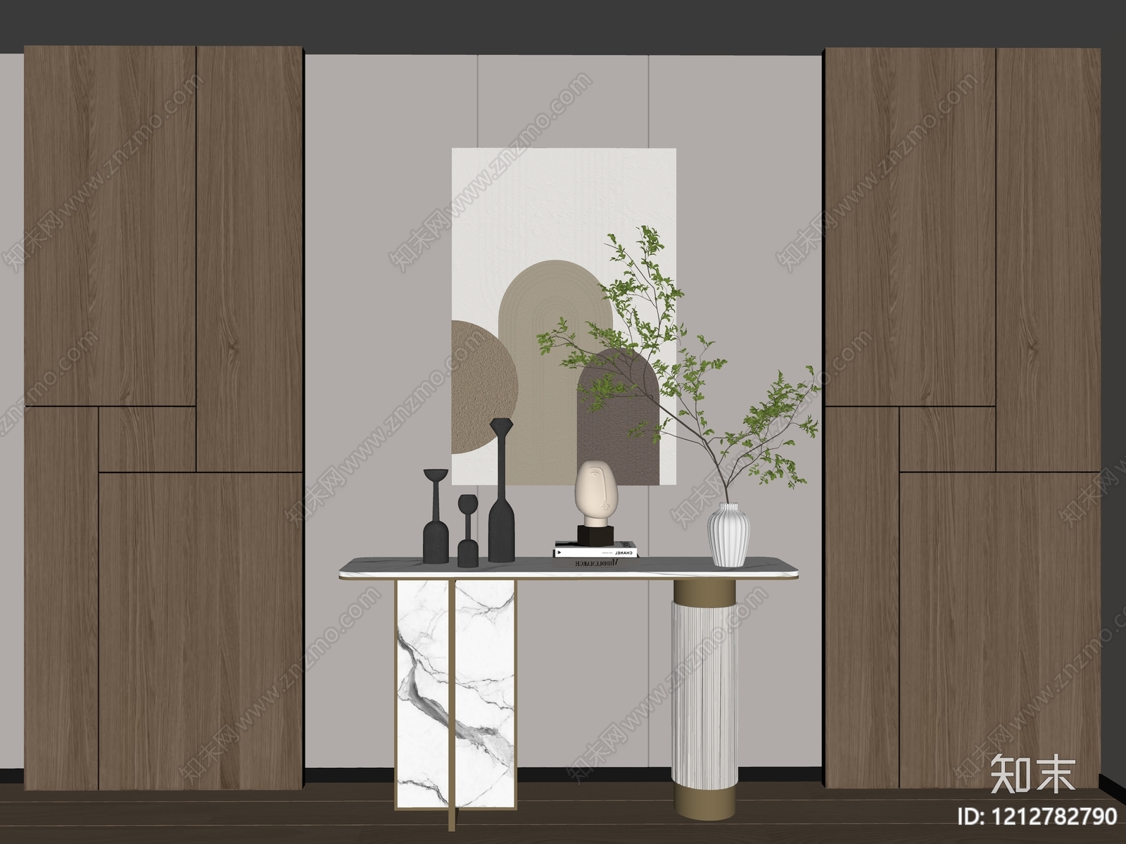 现代简约玄关SU模型下载【ID:1212782790】