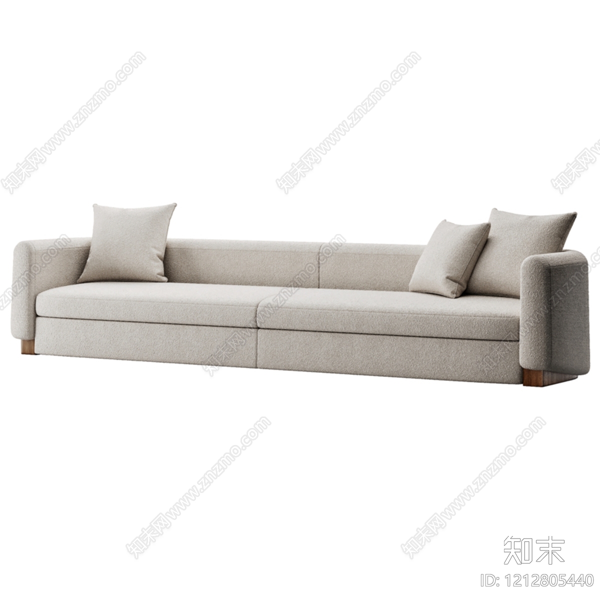 现代简约多人沙发3D模型下载【ID:1212805440】