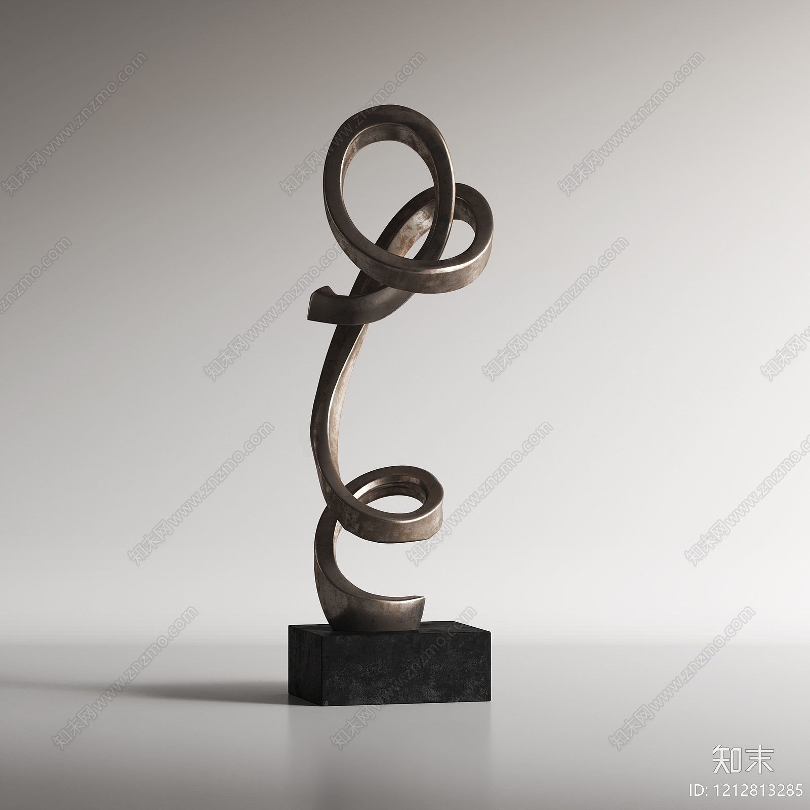 极简雕塑摆件3D模型下载【ID:1212813285】