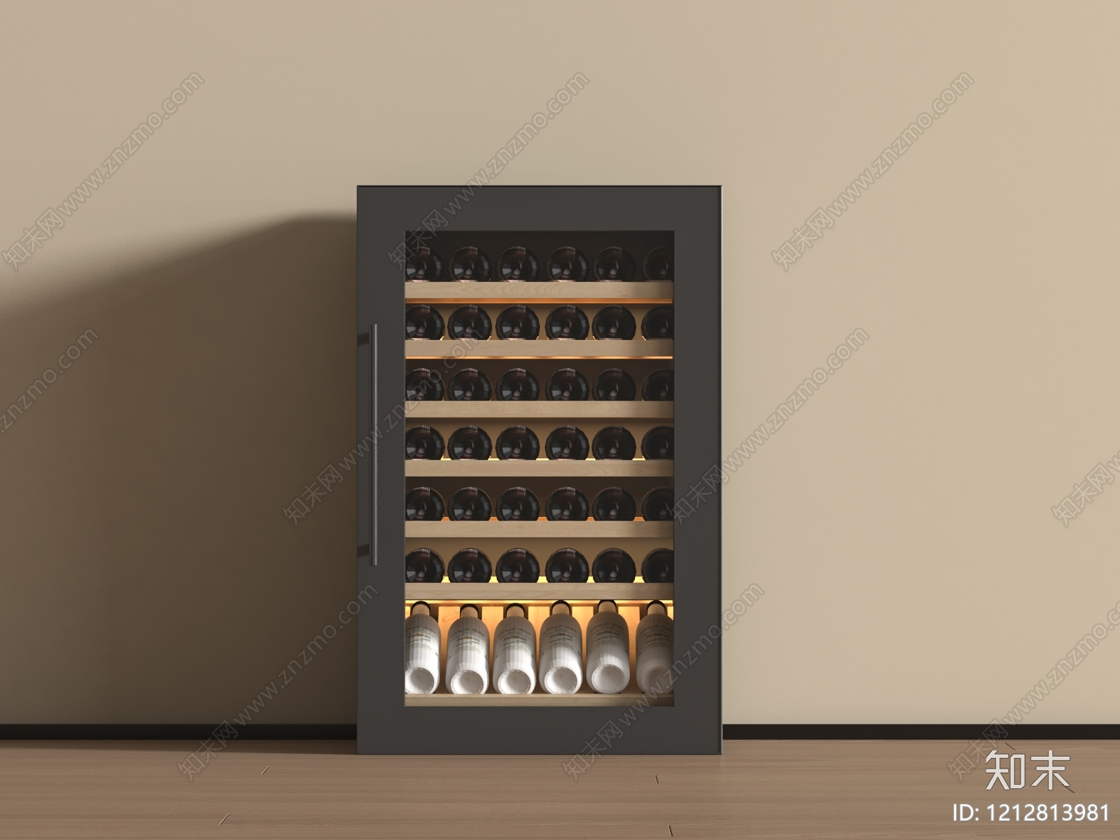 现代简约酒柜3D模型下载【ID:1212813981】