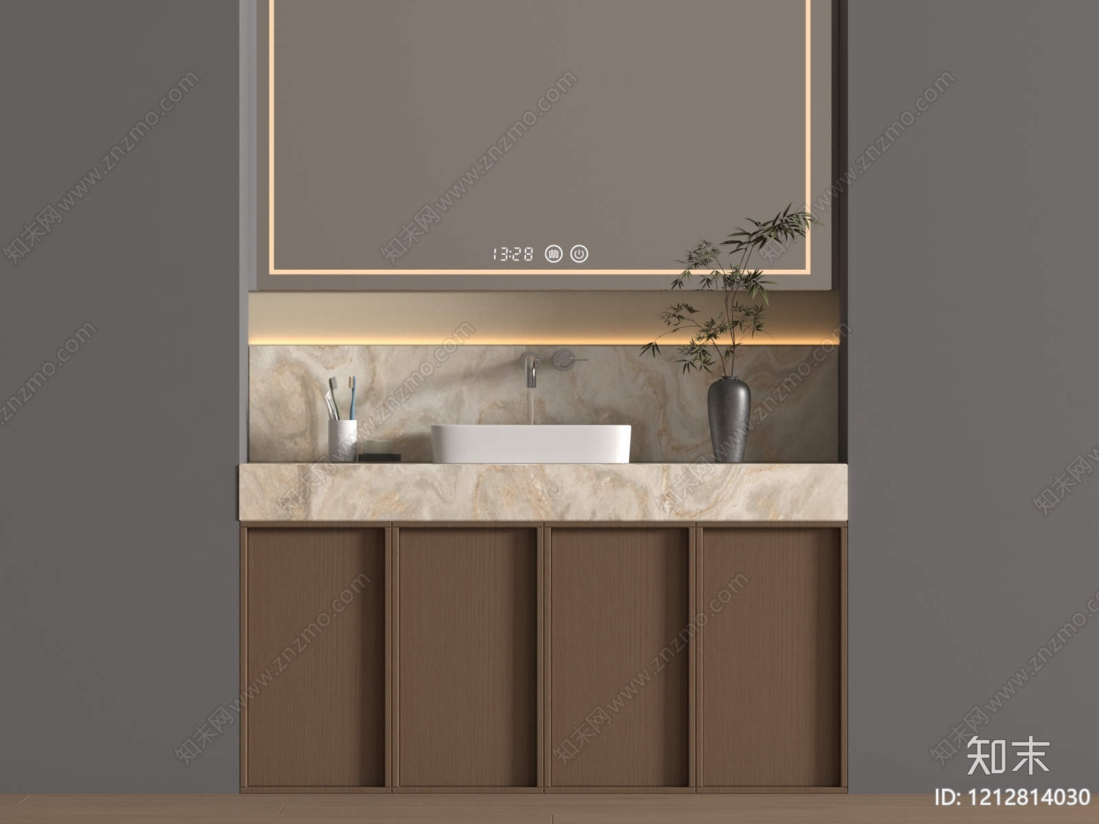 现代简约洗手台3D模型下载【ID:1212814030】