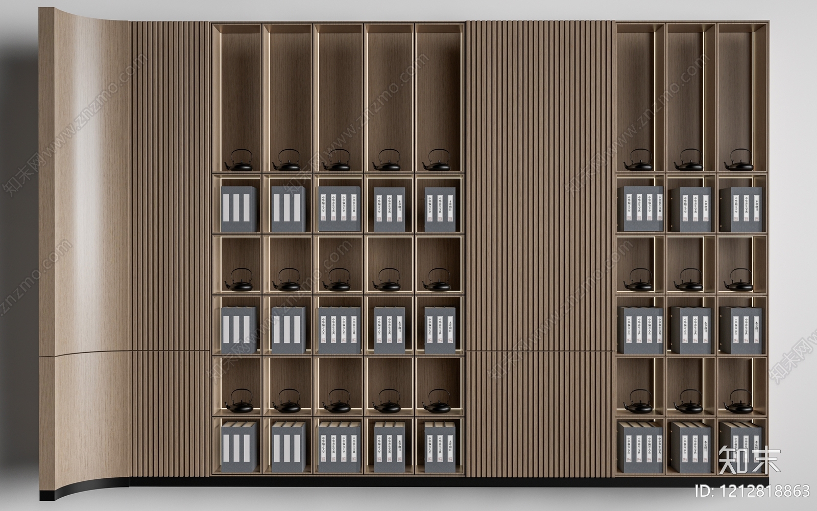 新中式博古架3D模型下载【ID:1212818863】