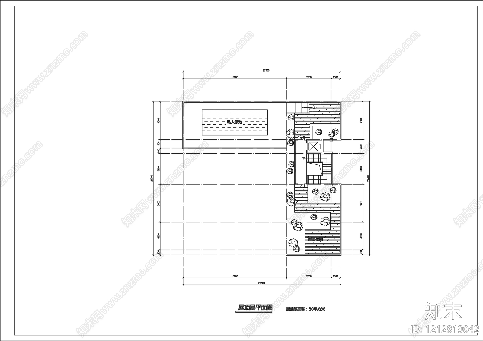 现代会所施工图下载【ID:1212819042】