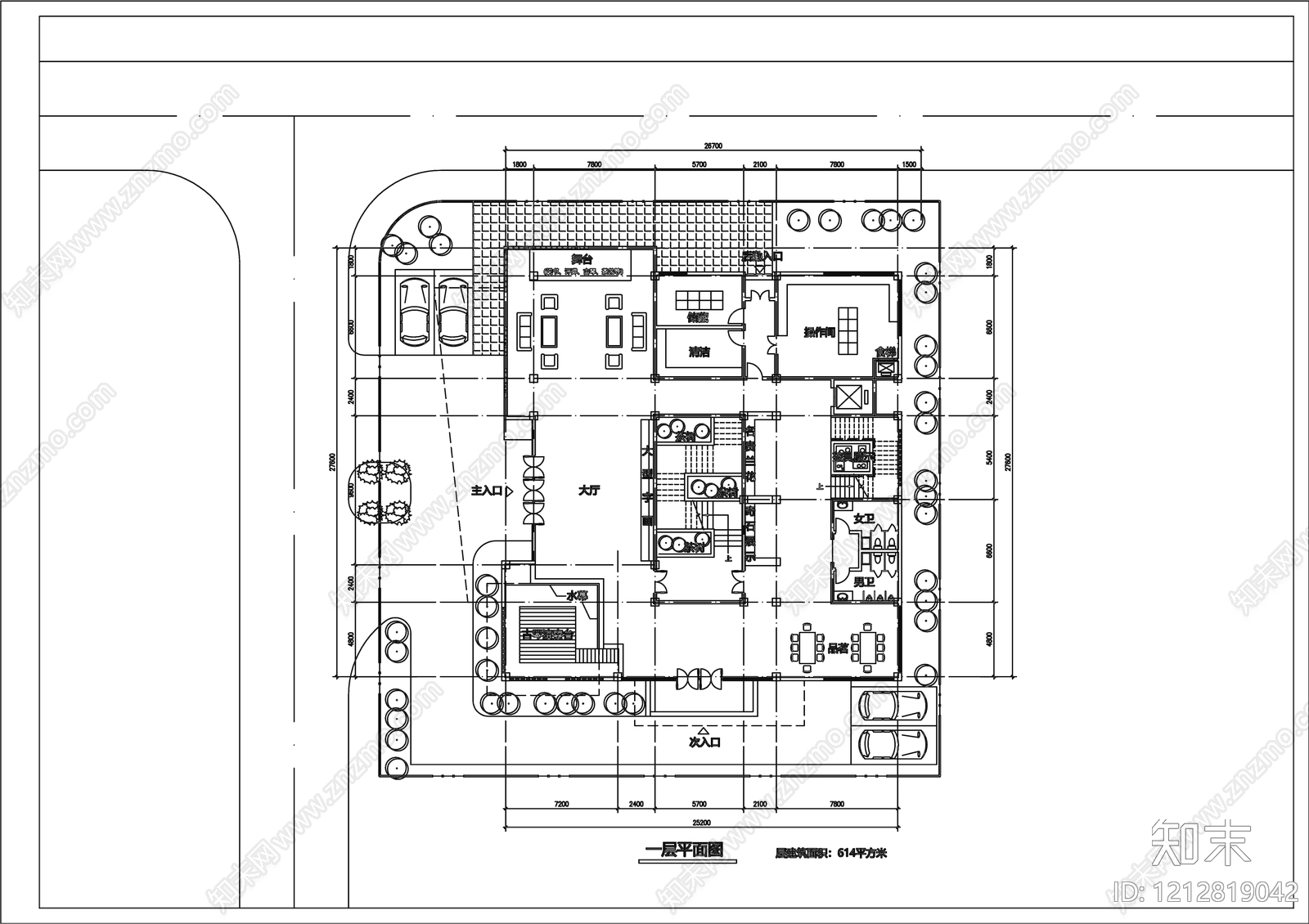 现代会所cad施工图下载【ID:1212819042】