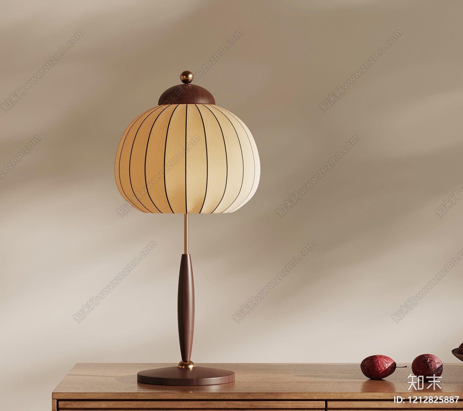 中古风台灯SU模型下载【ID:1212825887】