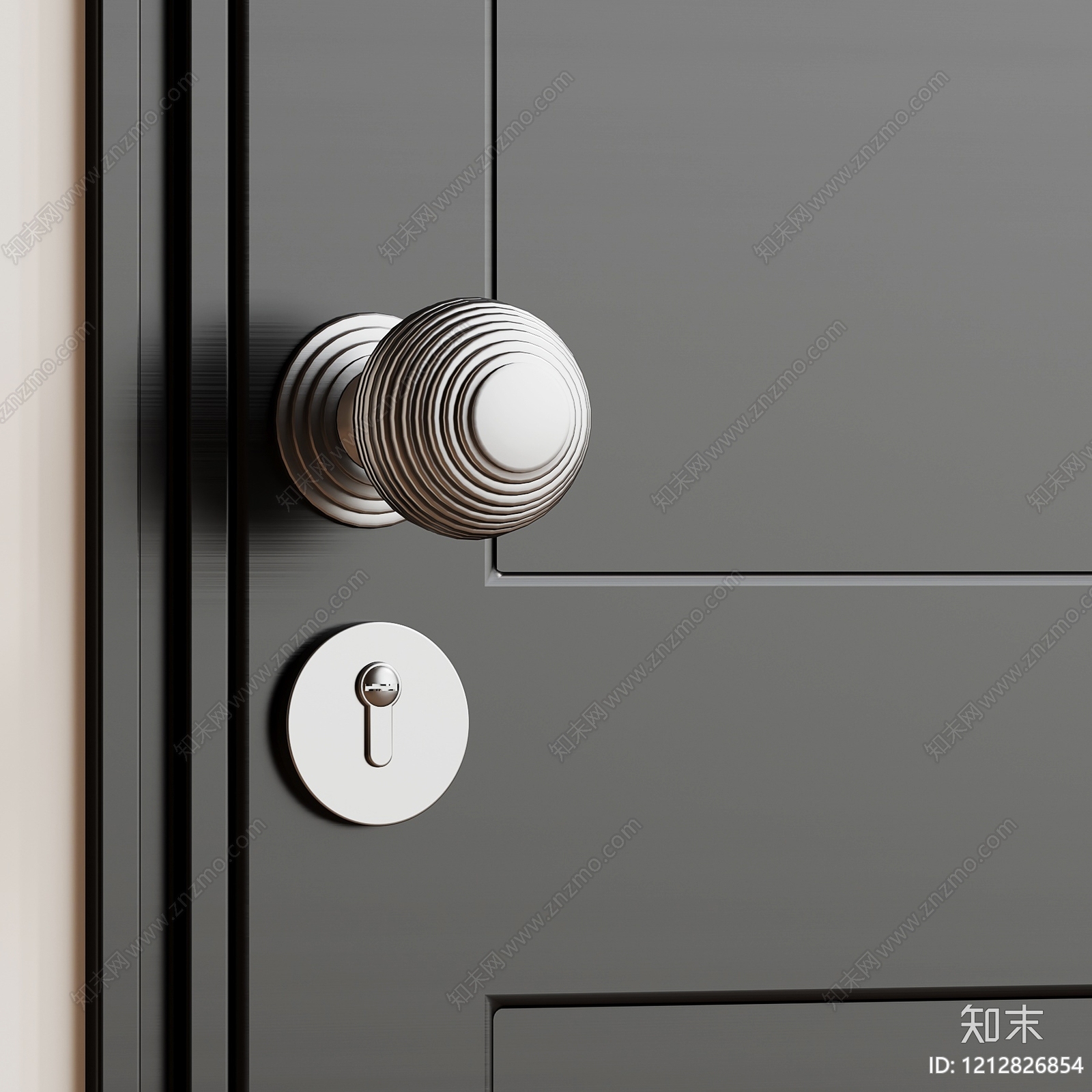 现代简约门把手SU模型下载【ID:1212826854】