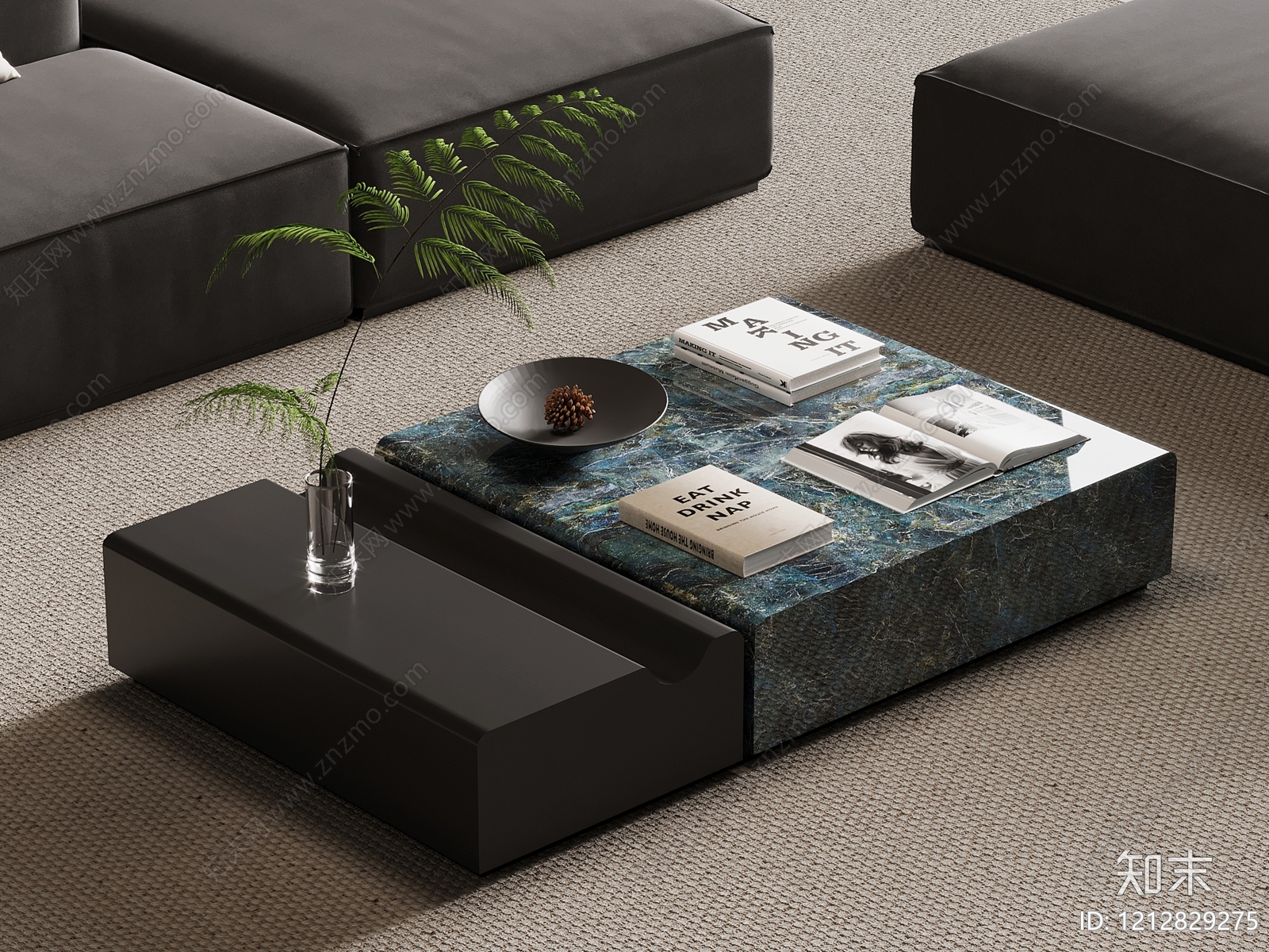 意式极简茶几3D模型下载【ID:1212829275】