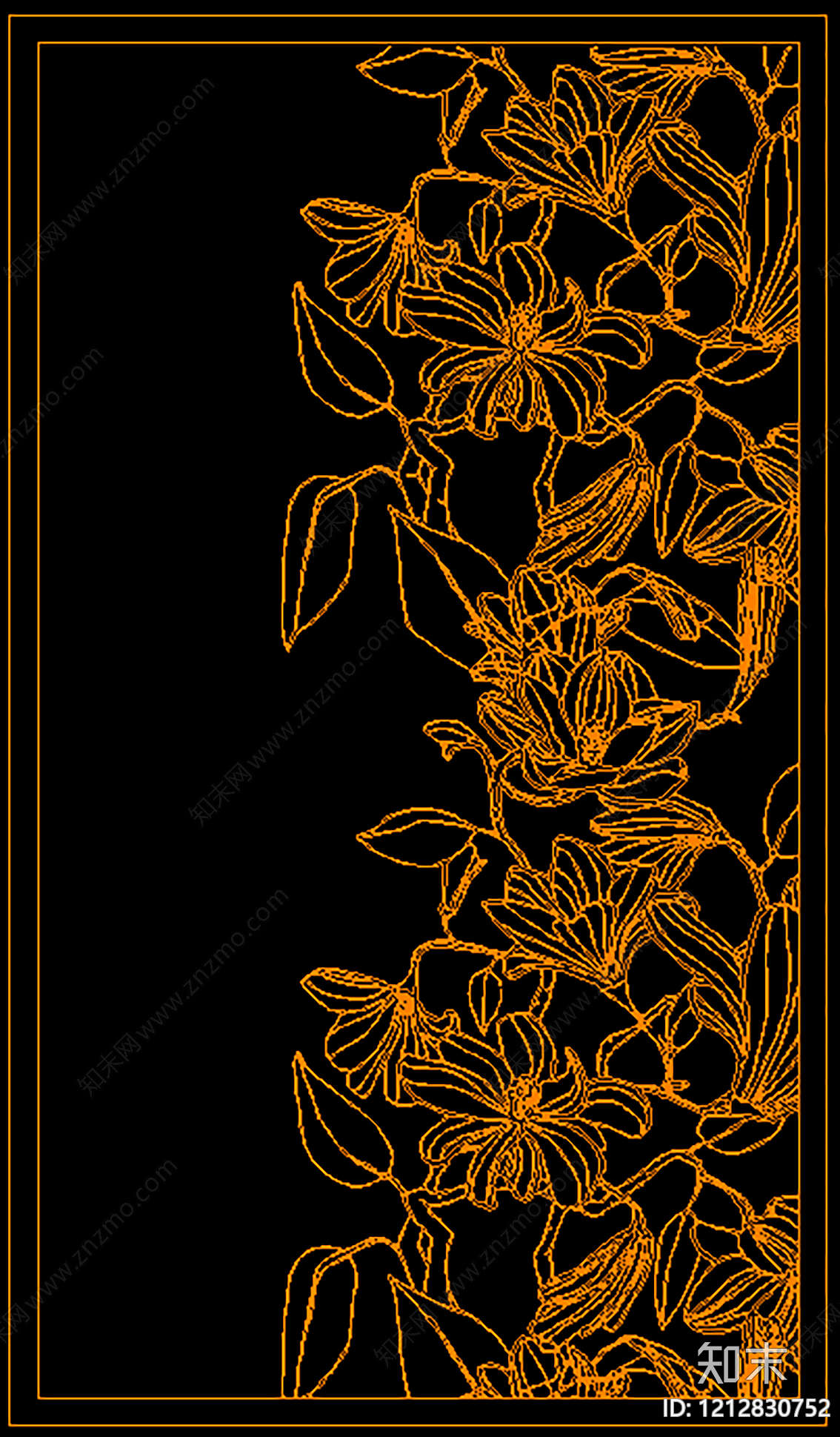 现代极简综合植物图库施工图下载【ID:1212830752】