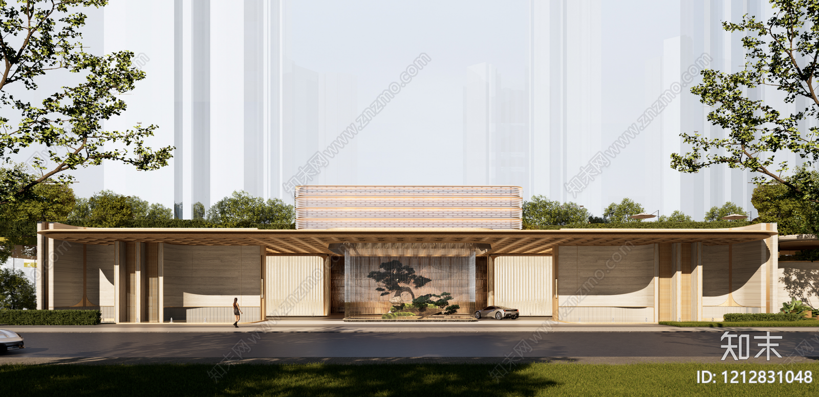 简约轻奢示范区景观下载【ID:1212831048】