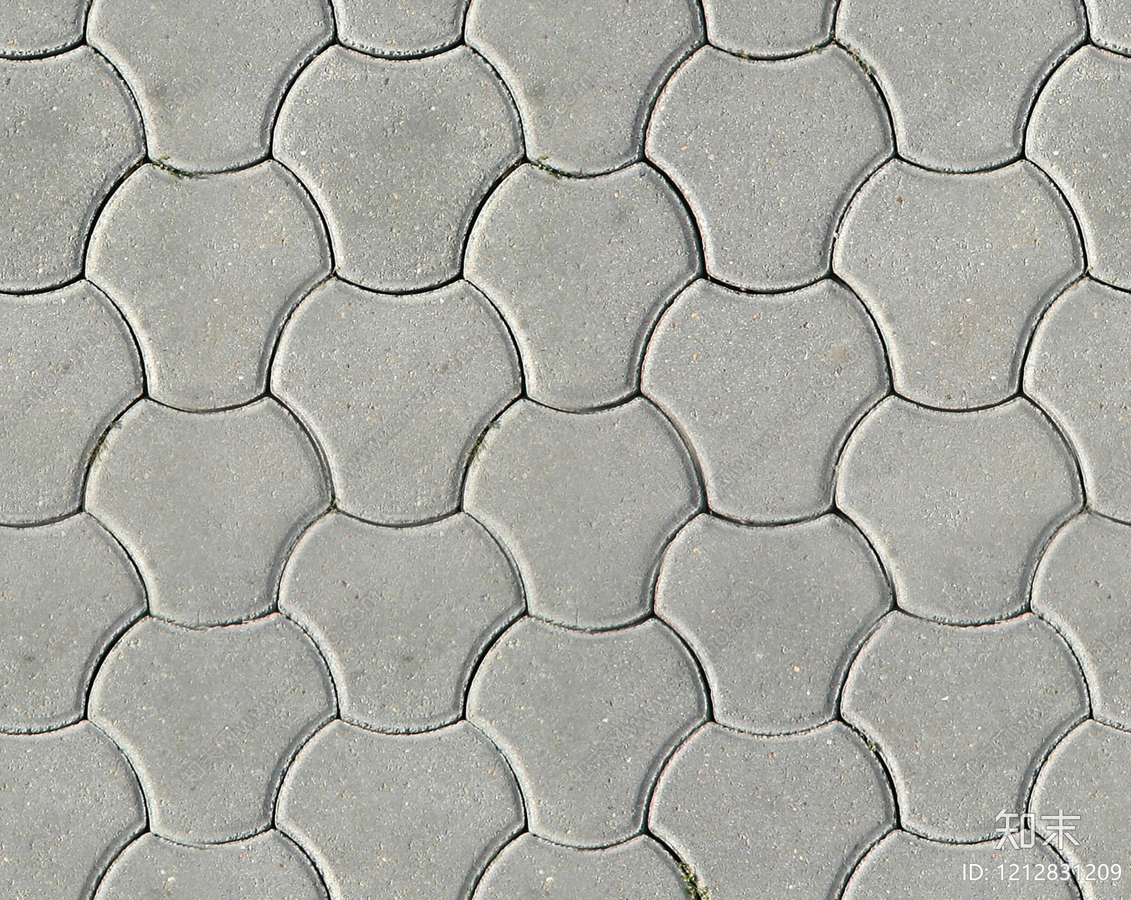 现代透水砖贴图下载【ID:1212831209】