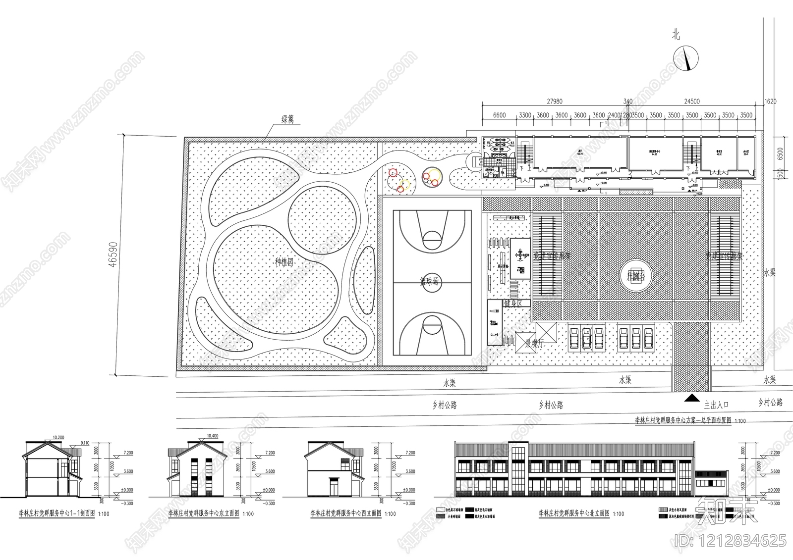现代新中式其他公共建筑cad施工图下载【ID:1212834625】