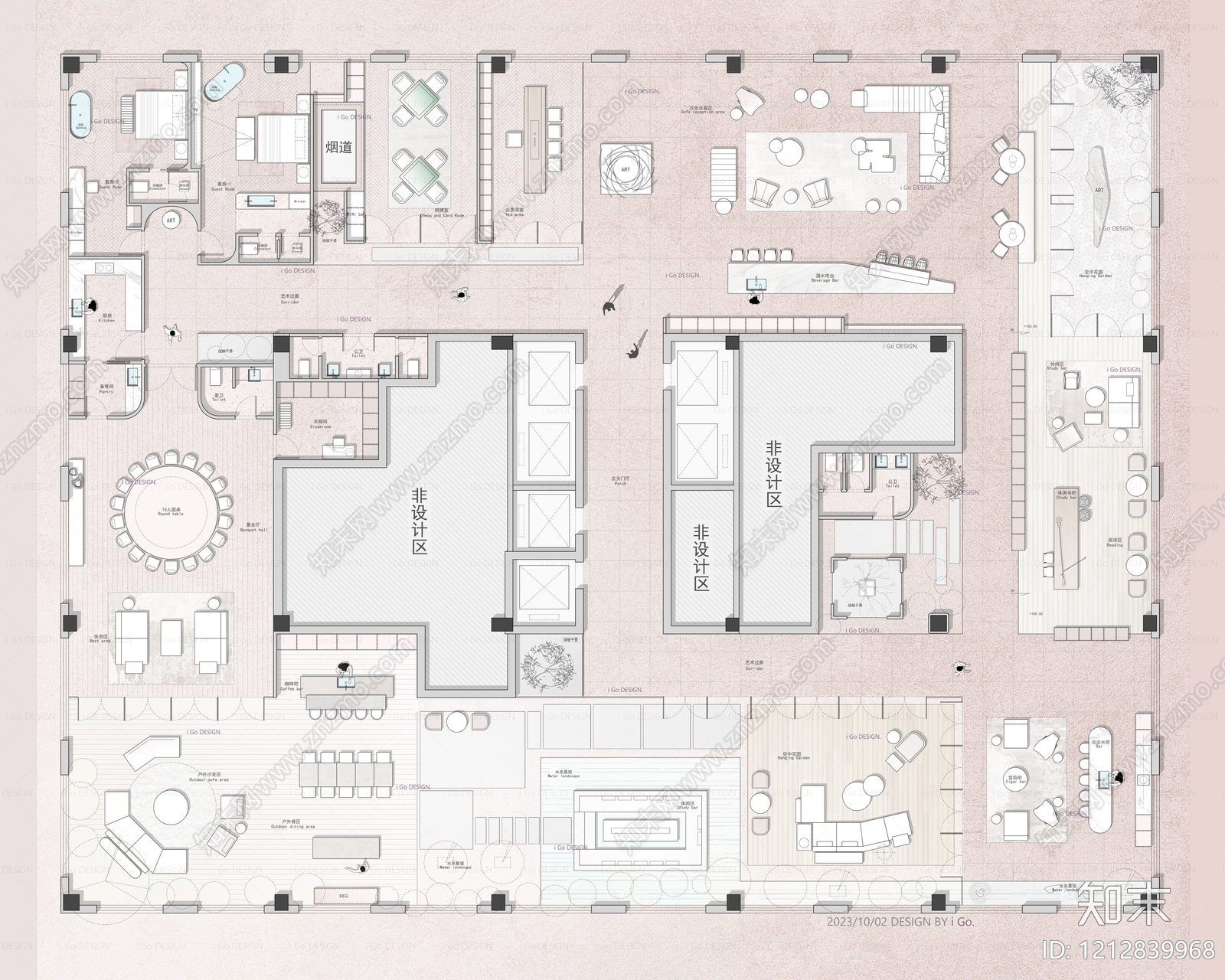 现代会所施工图下载【ID:1212839968】