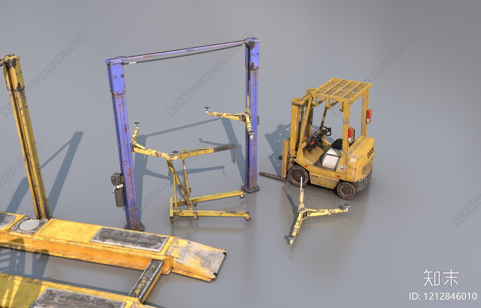工业复古风其他交通工具3D模型下载【ID:1212846010】