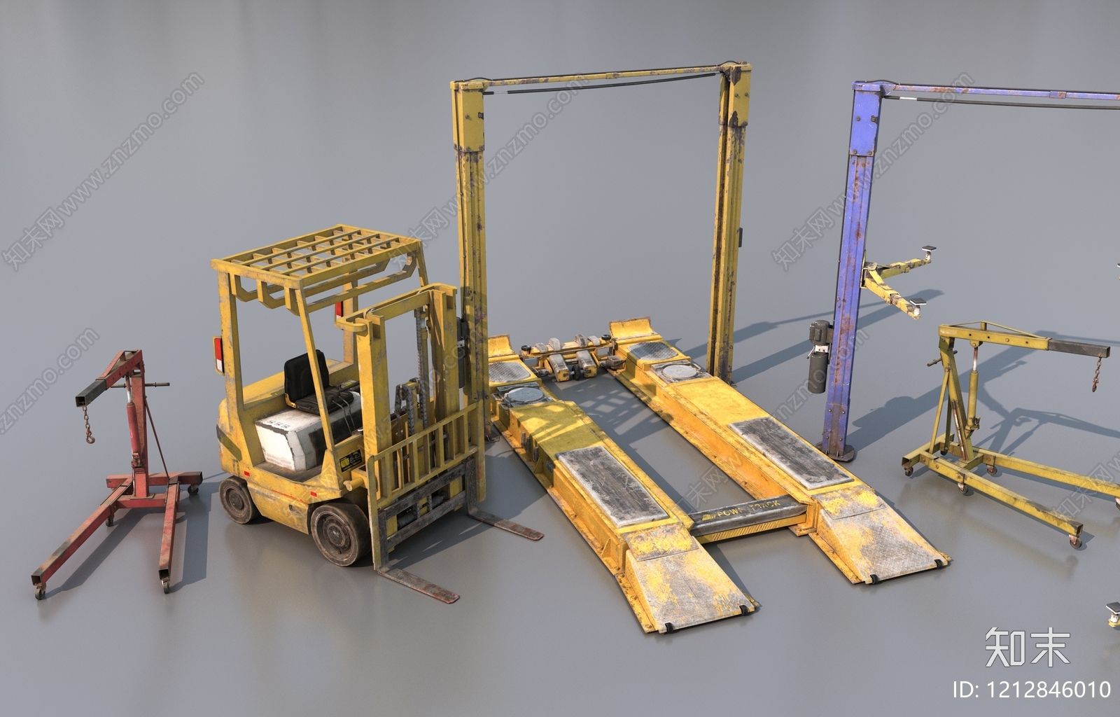 工业复古风其他交通工具3D模型下载【ID:1212846010】