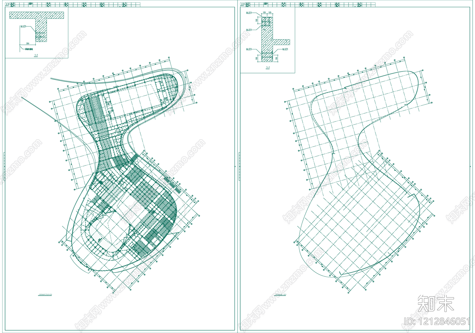 幕墙结构施工图下载【ID:1212846051】