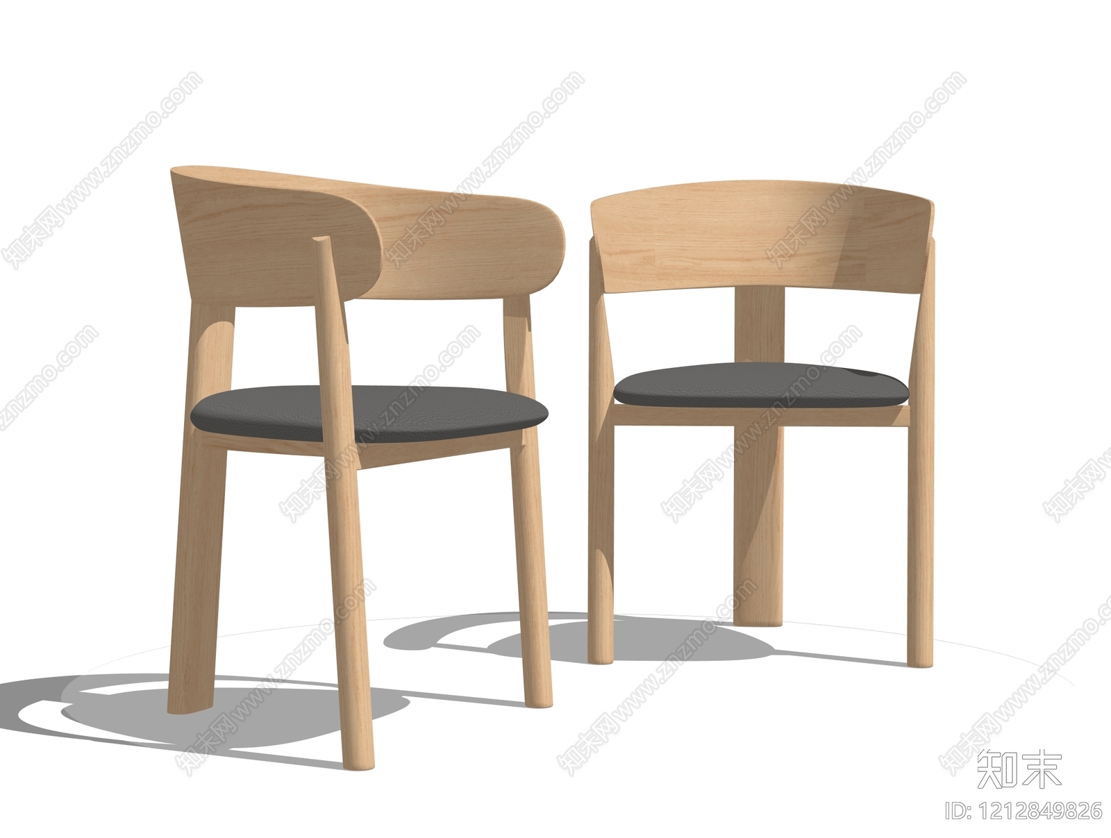 原木风餐椅SU模型下载【ID:1212849826】