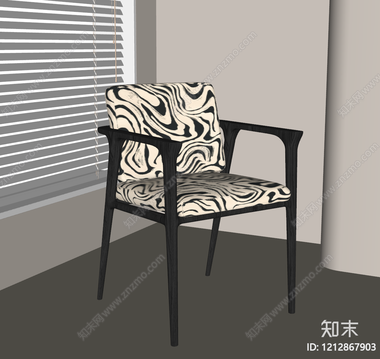 极简办公椅SU模型下载【ID:1212867903】