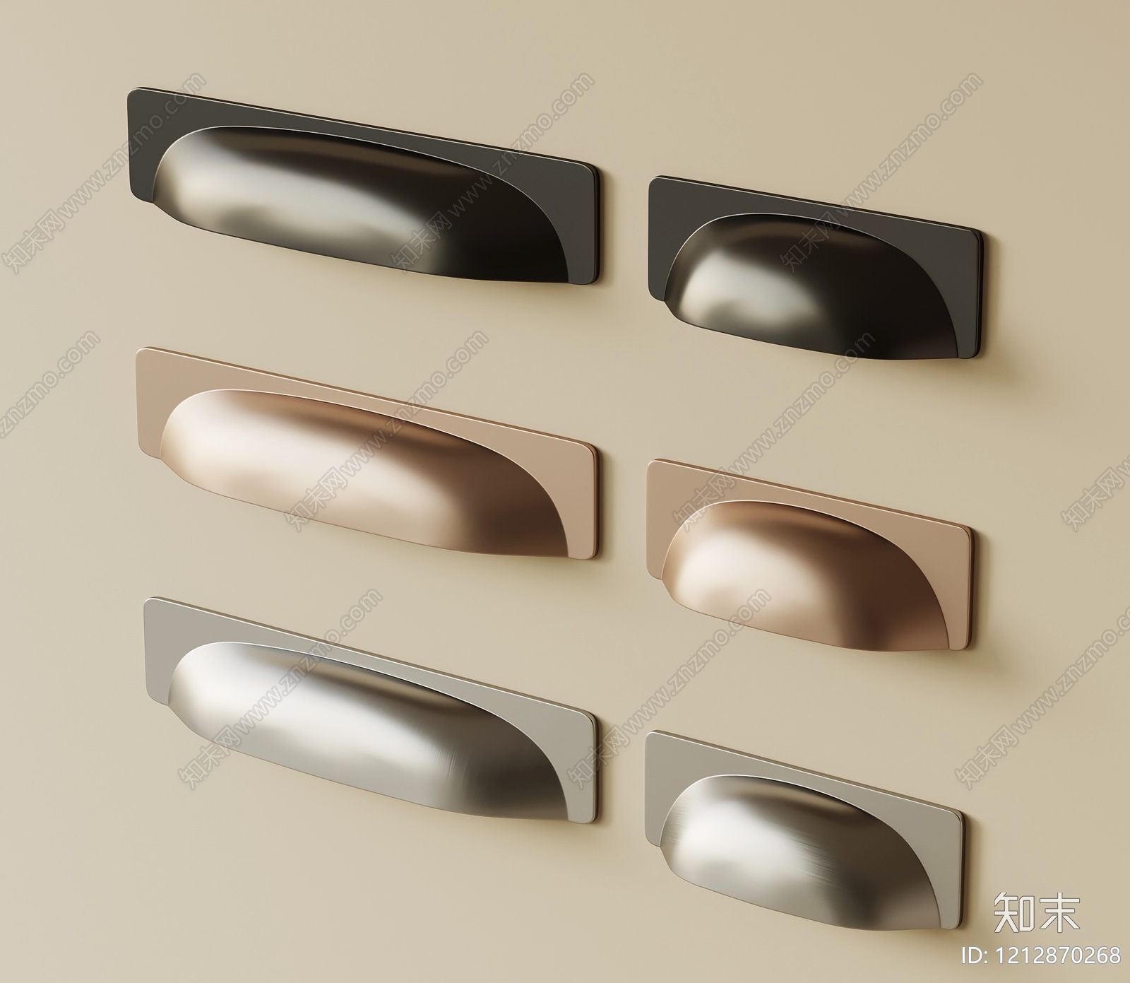 现代简约拉手3D模型下载【ID:1212870268】