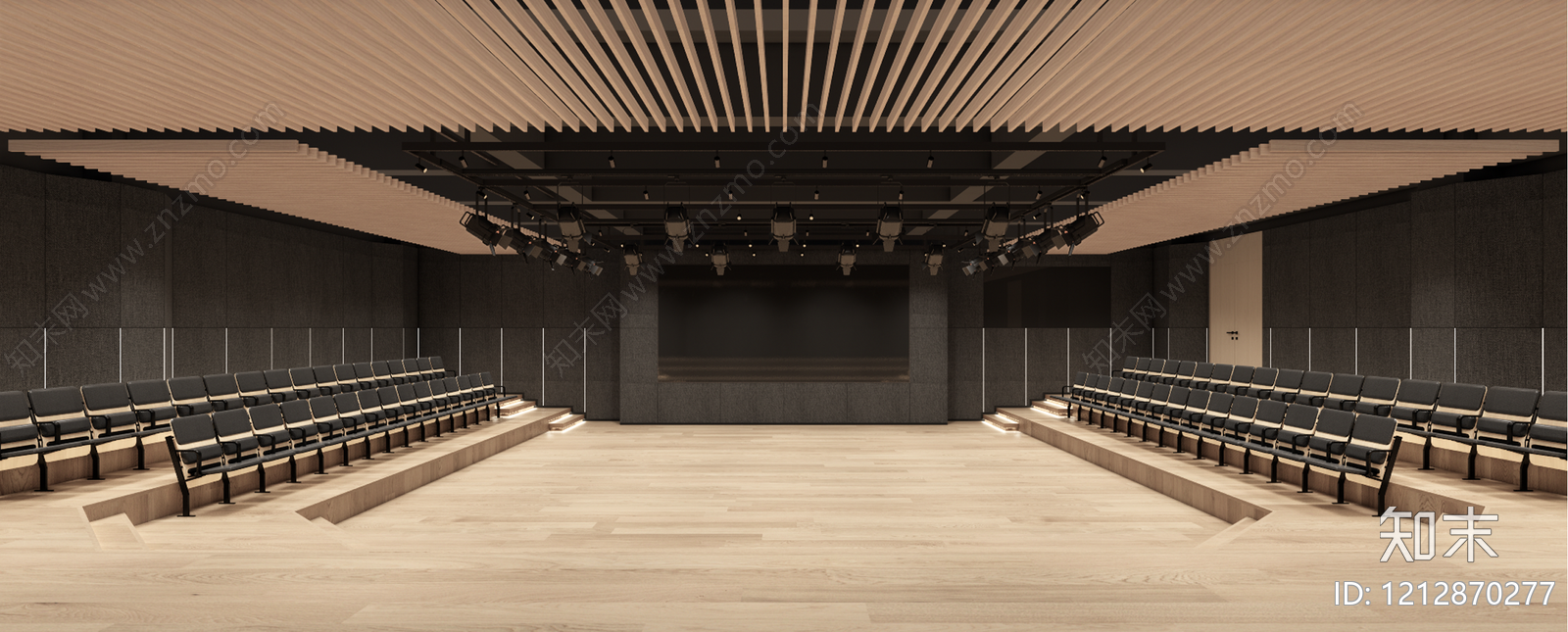 现代极简报告厅SU模型下载【ID:1212870277】
