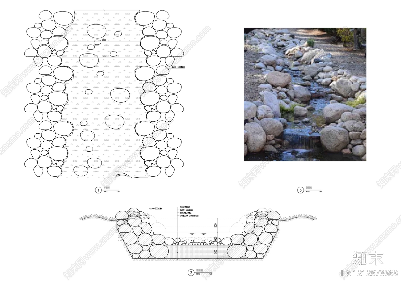 滨水公园cad施工图下载【ID:1212873663】