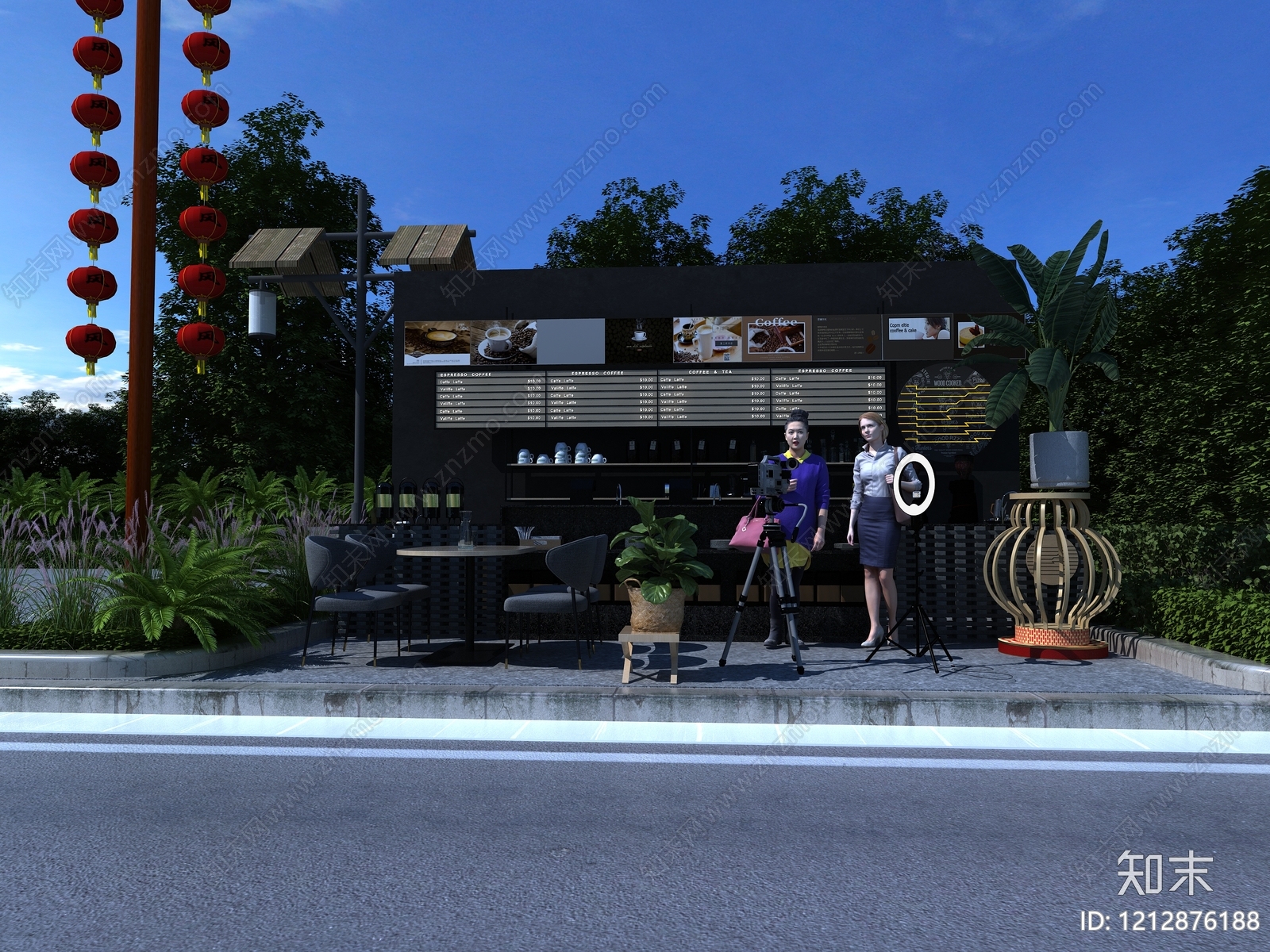 新中式外摆3D模型下载【ID:1212876188】