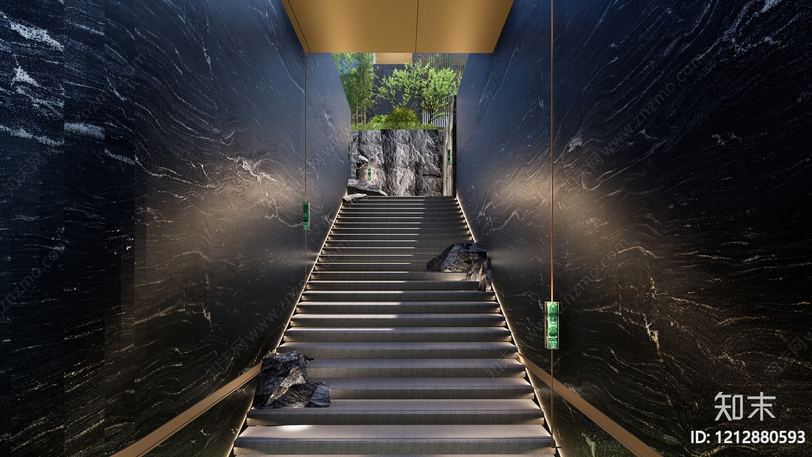 新中式小区景观SU模型下载【ID:1212880593】